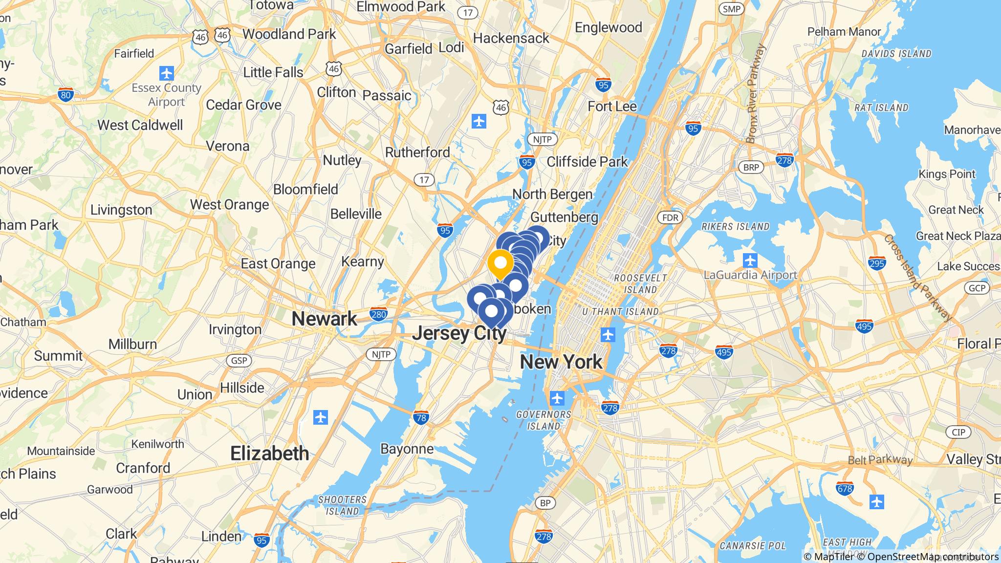 Street map of the ATM area