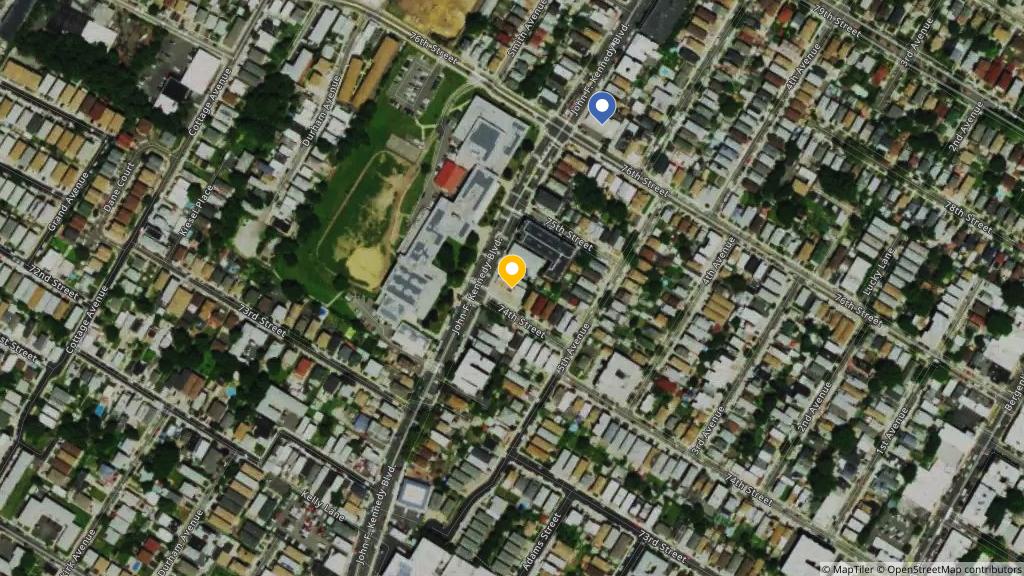 Satellite photo of the location