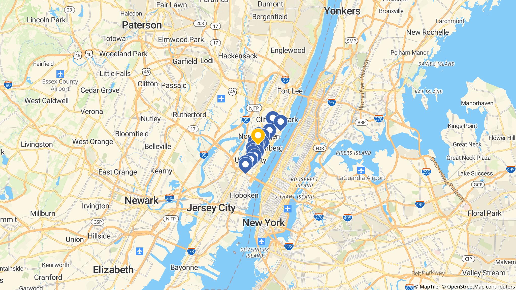Street map of the ATM area