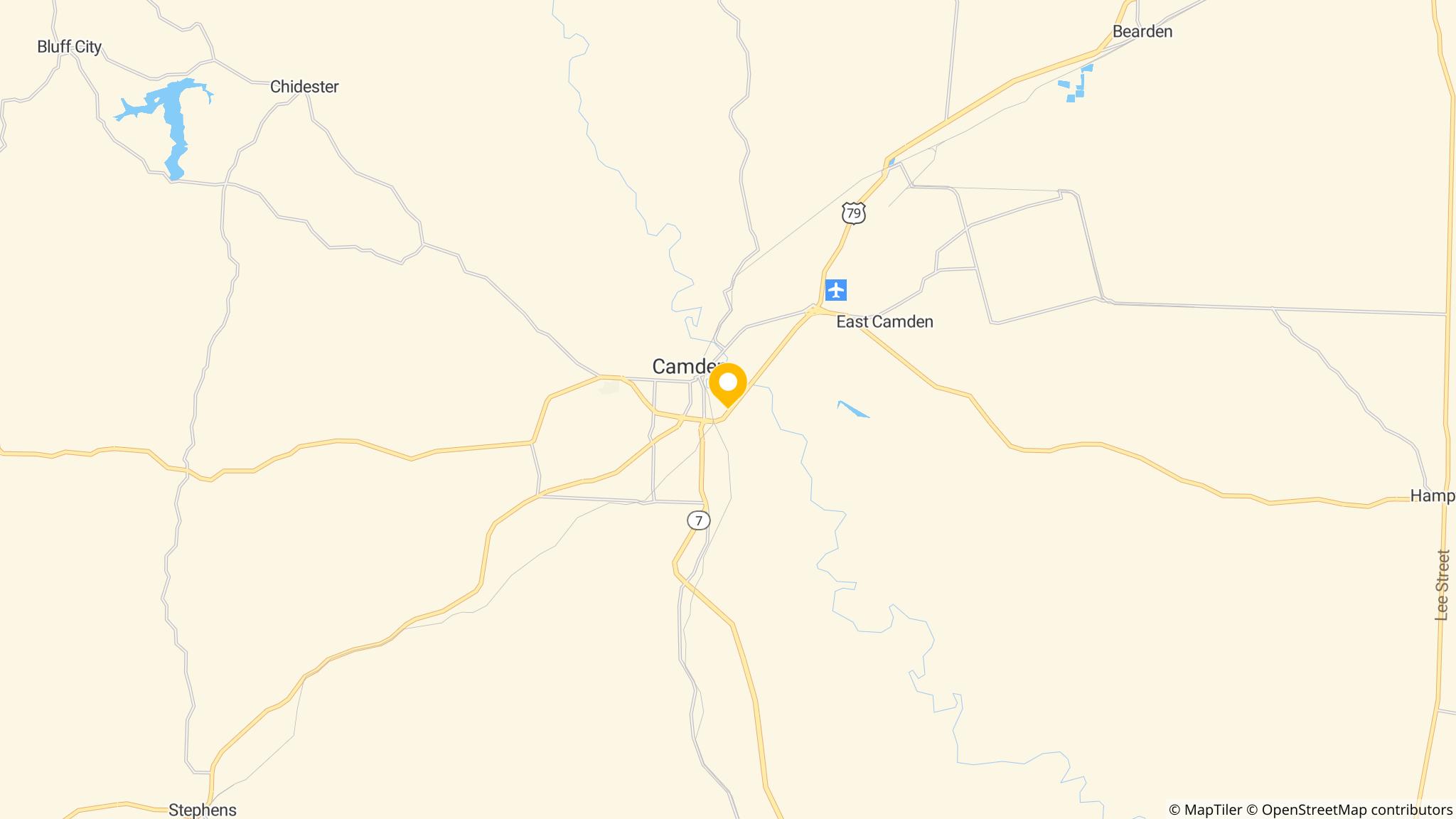 Street map of the ATM area