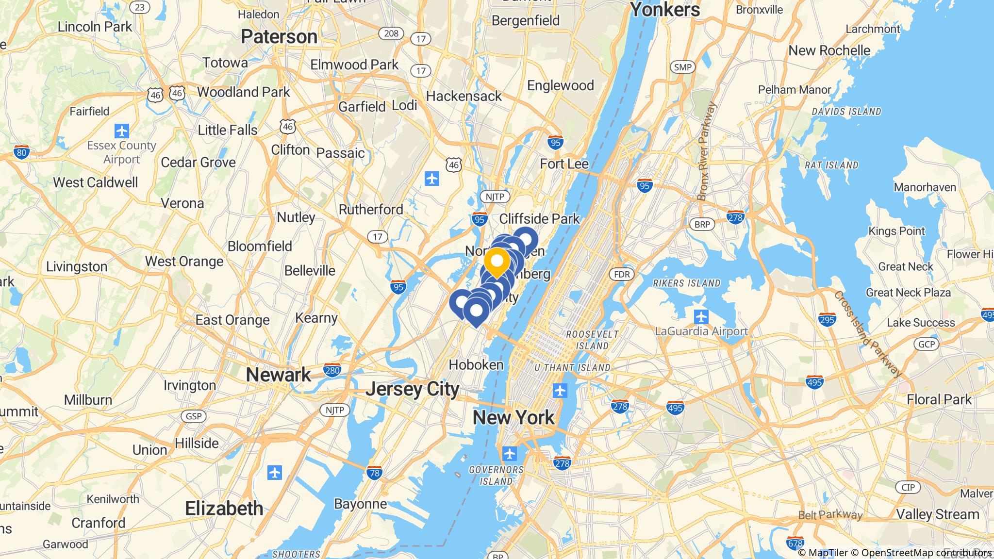 Street map of the ATM area