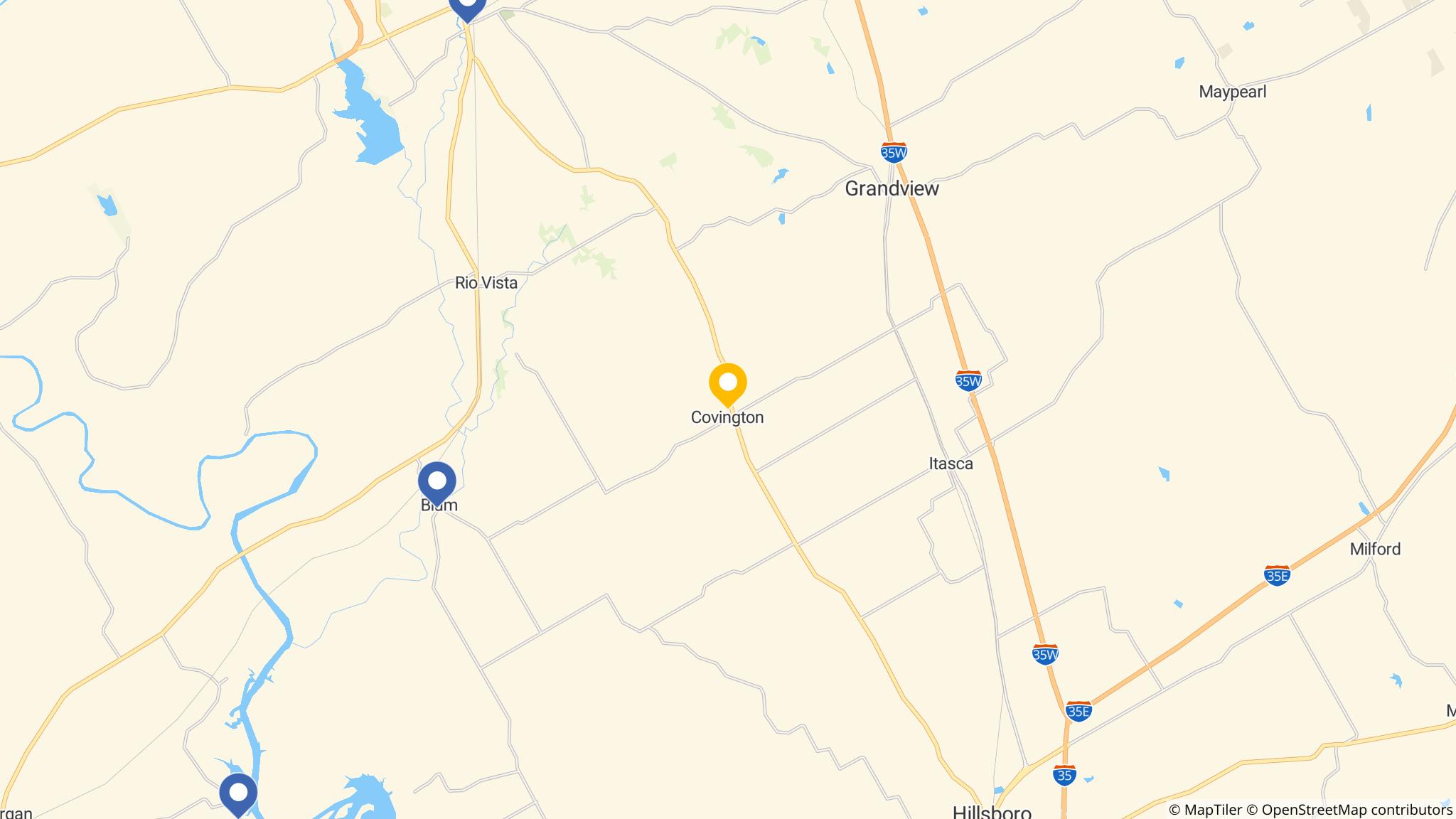 Street map of the ATM area