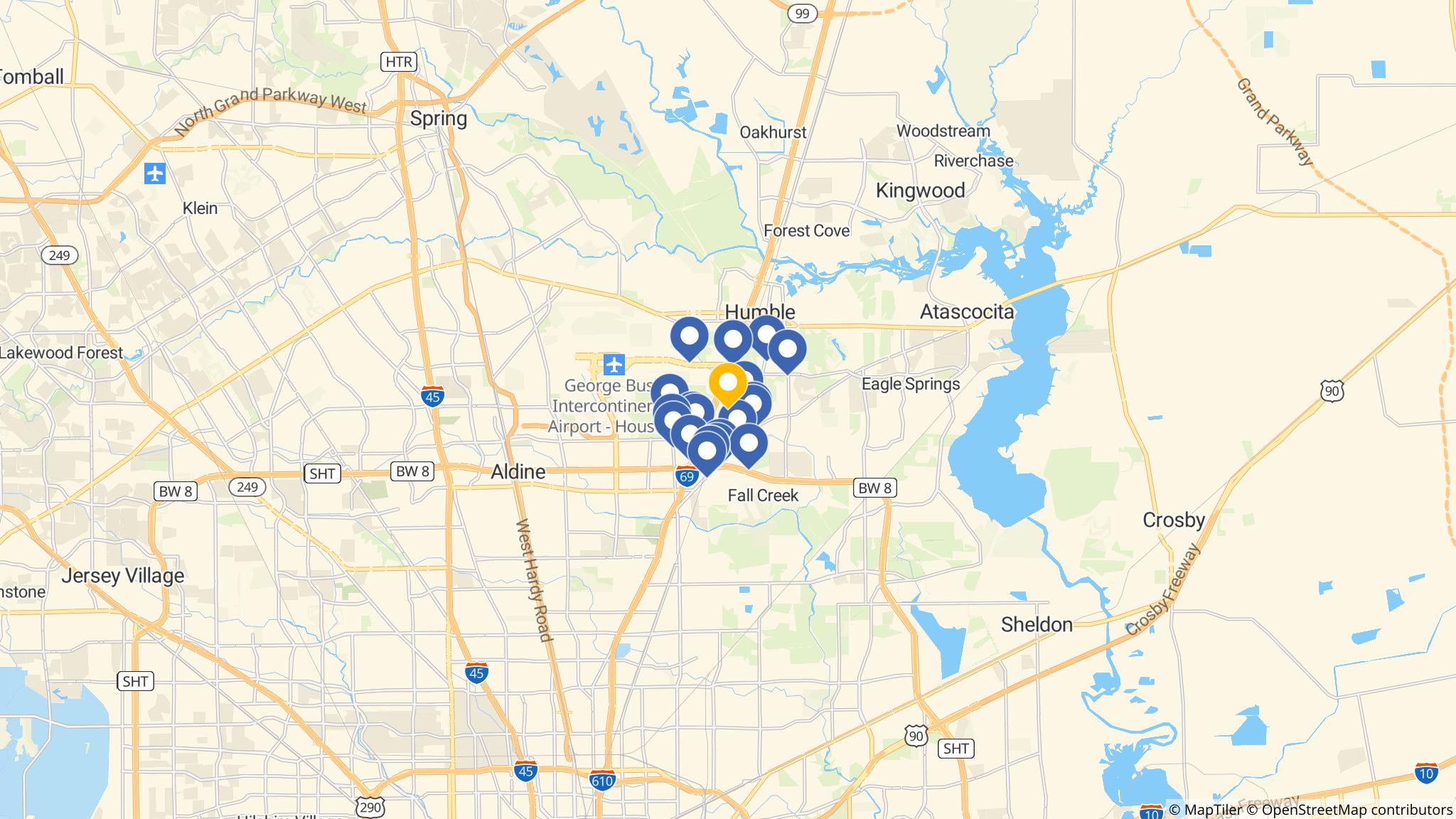 Street map of the ATM area