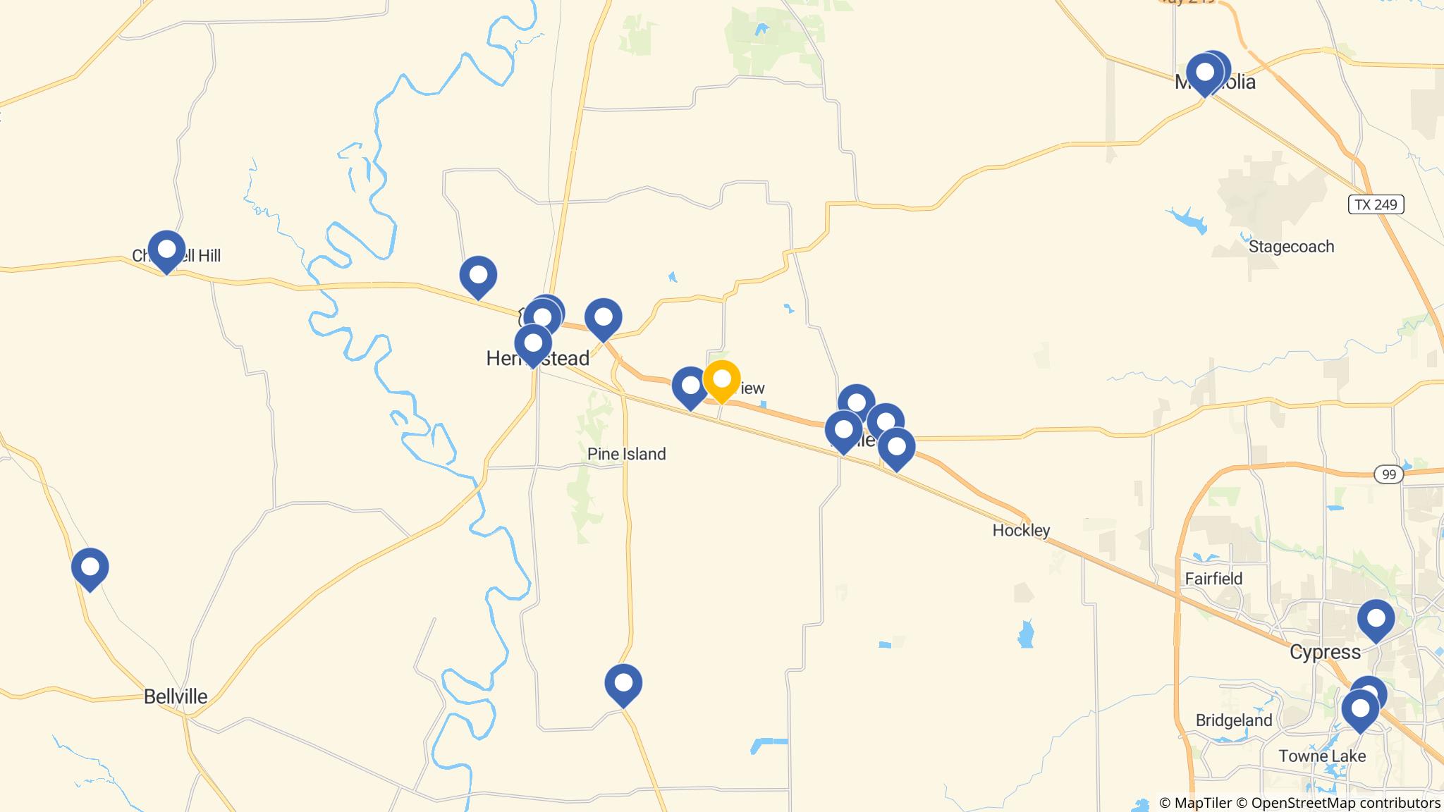 Street map of the ATM area