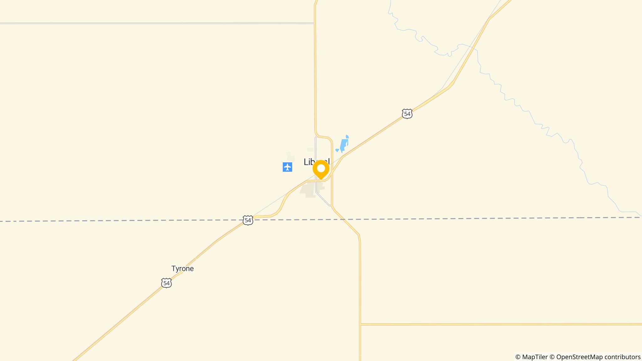 Street map of the ATM area