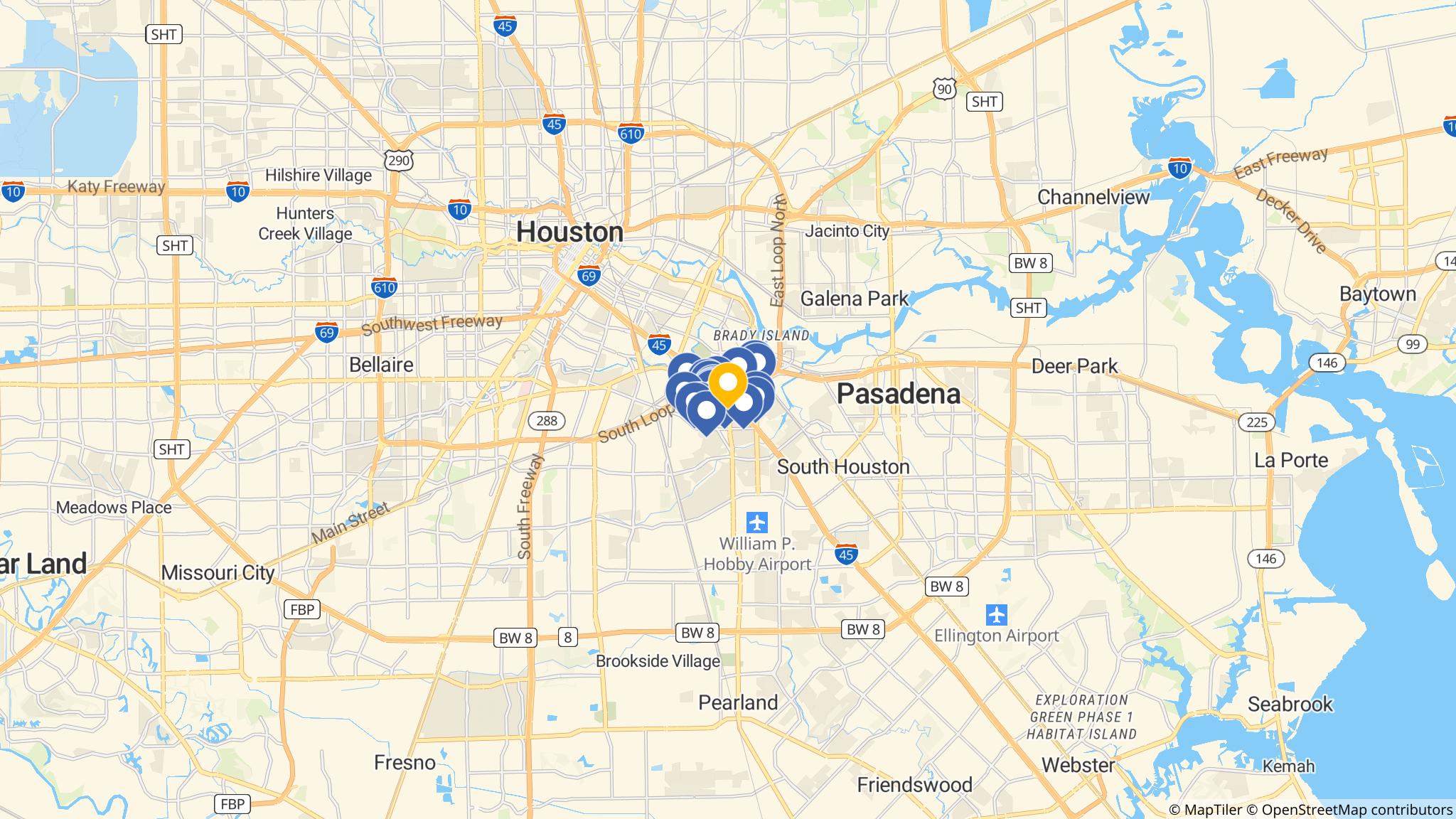 Street map of the ATM area