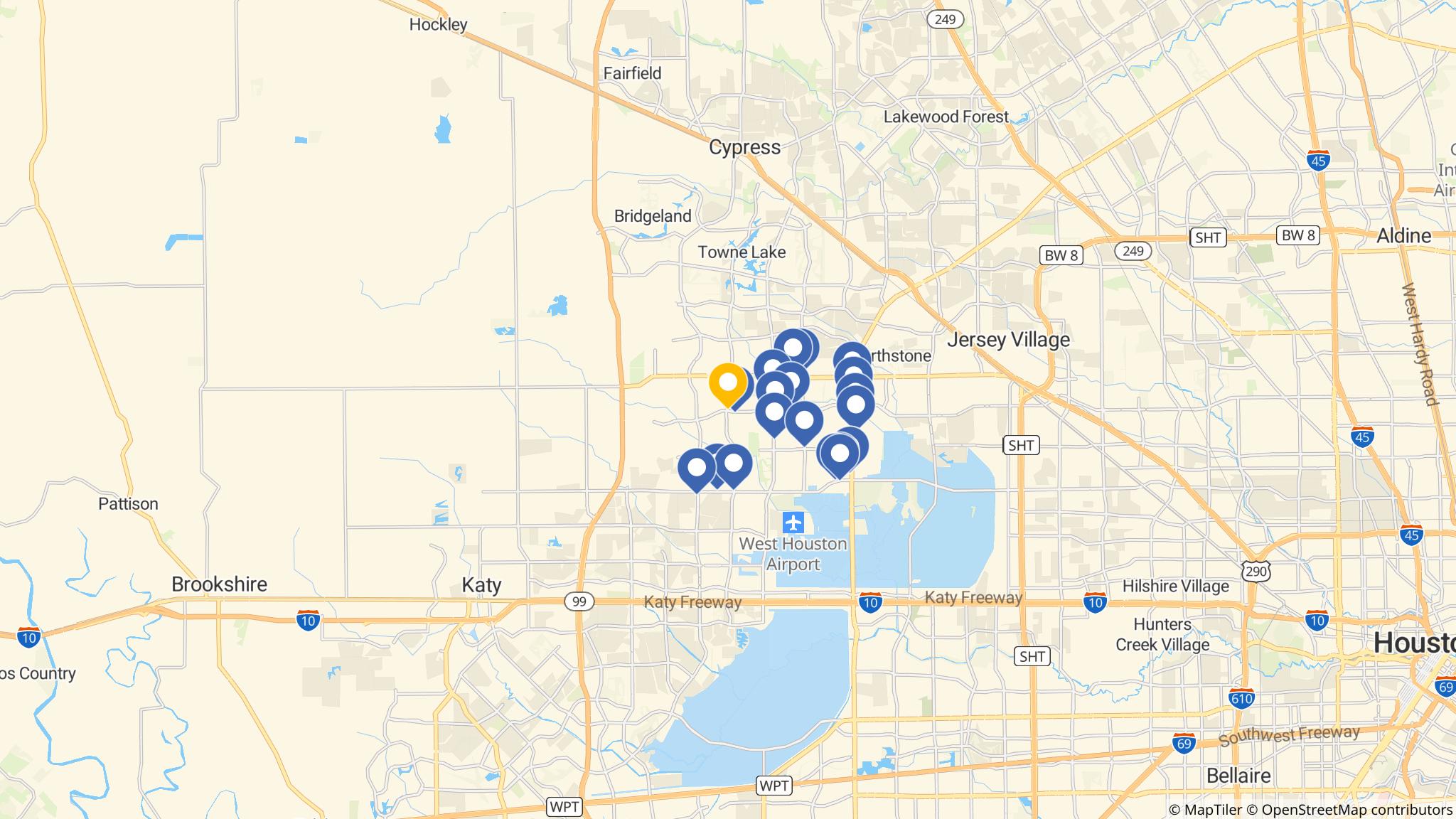 Street map of the ATM area