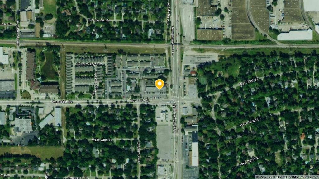 Satellite photo of the location