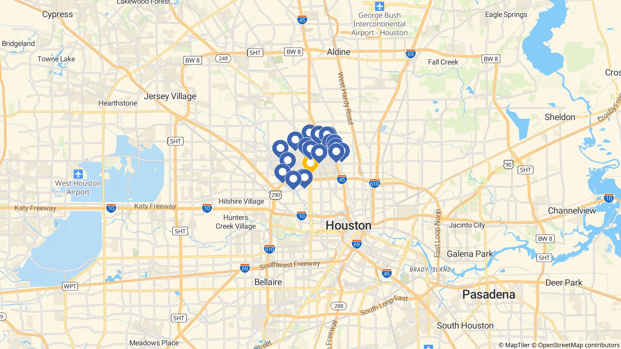 Street map of the ATM area