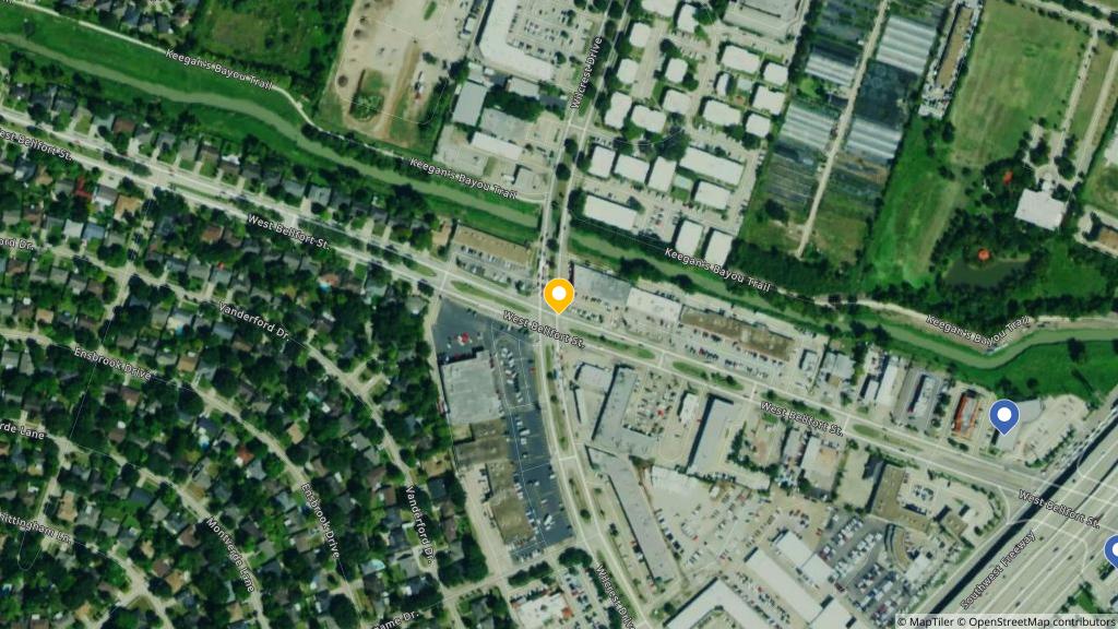 Satellite photo of the location