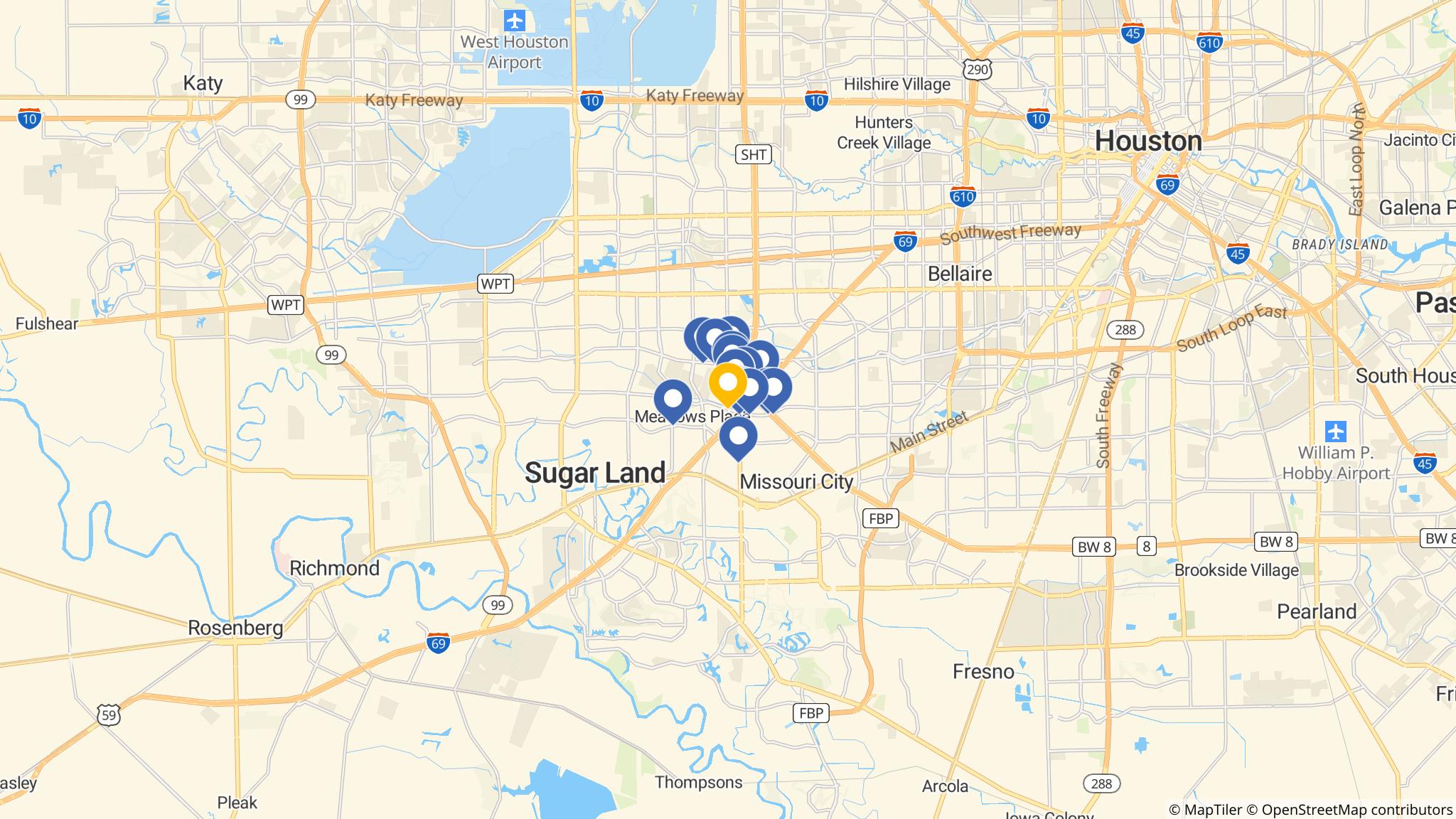 Street map of the ATM area