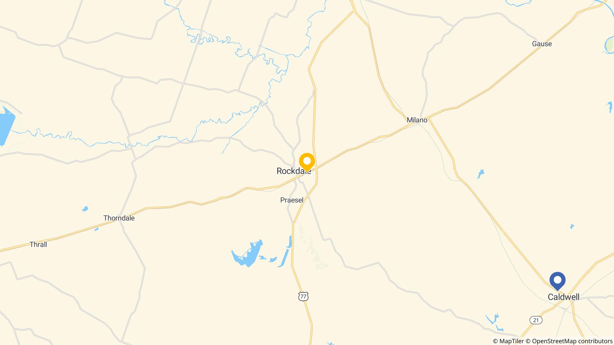 Street map of the ATM area