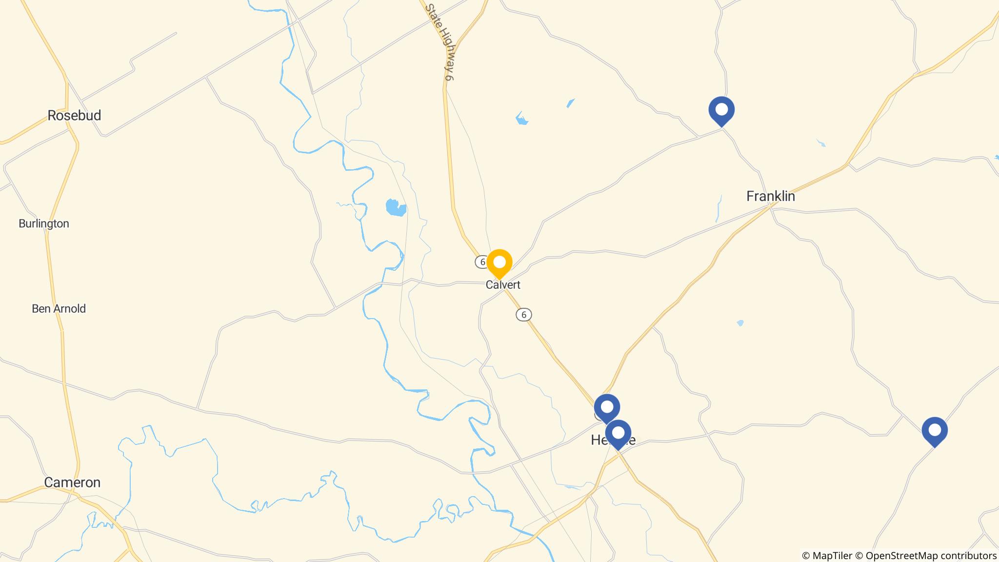 Street map of the ATM area