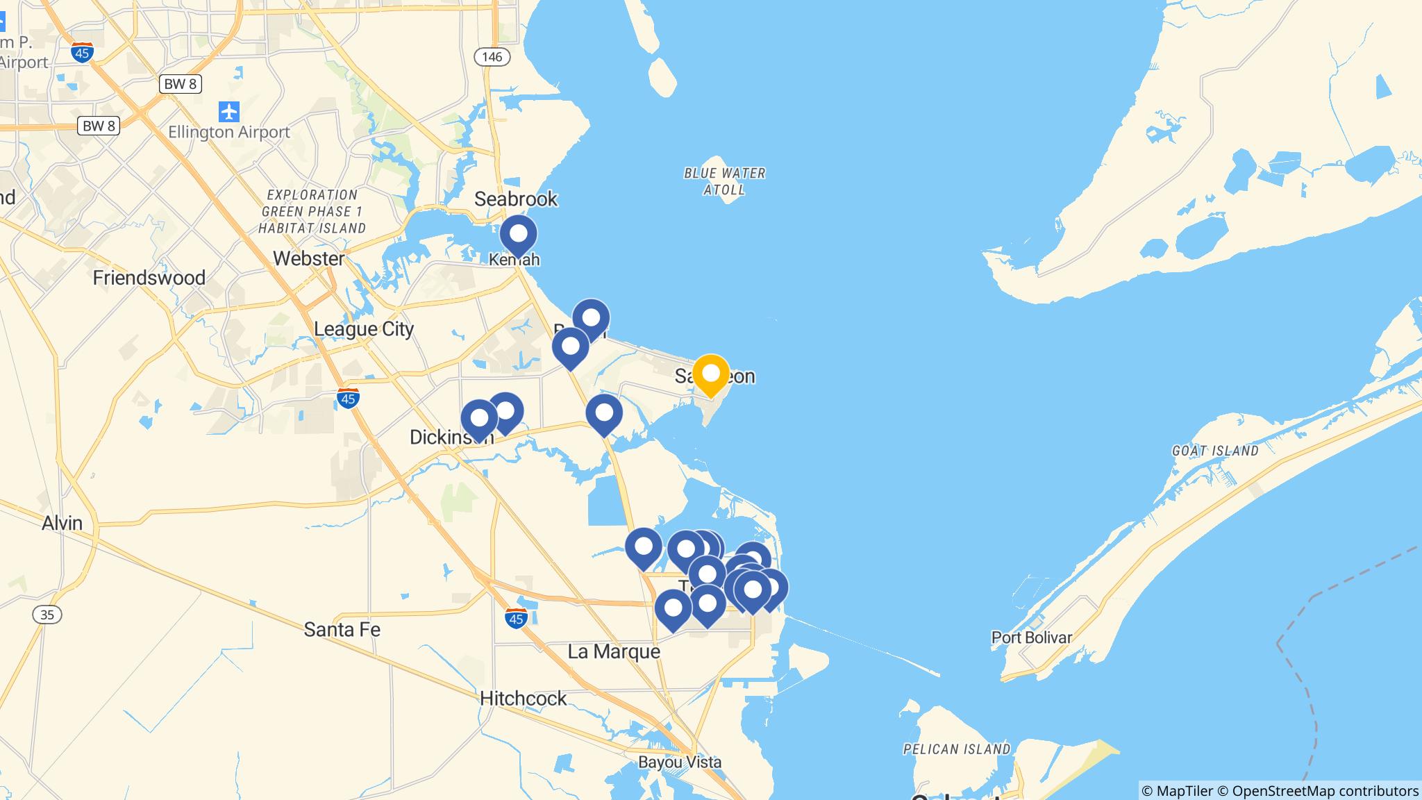 Street map of the ATM area