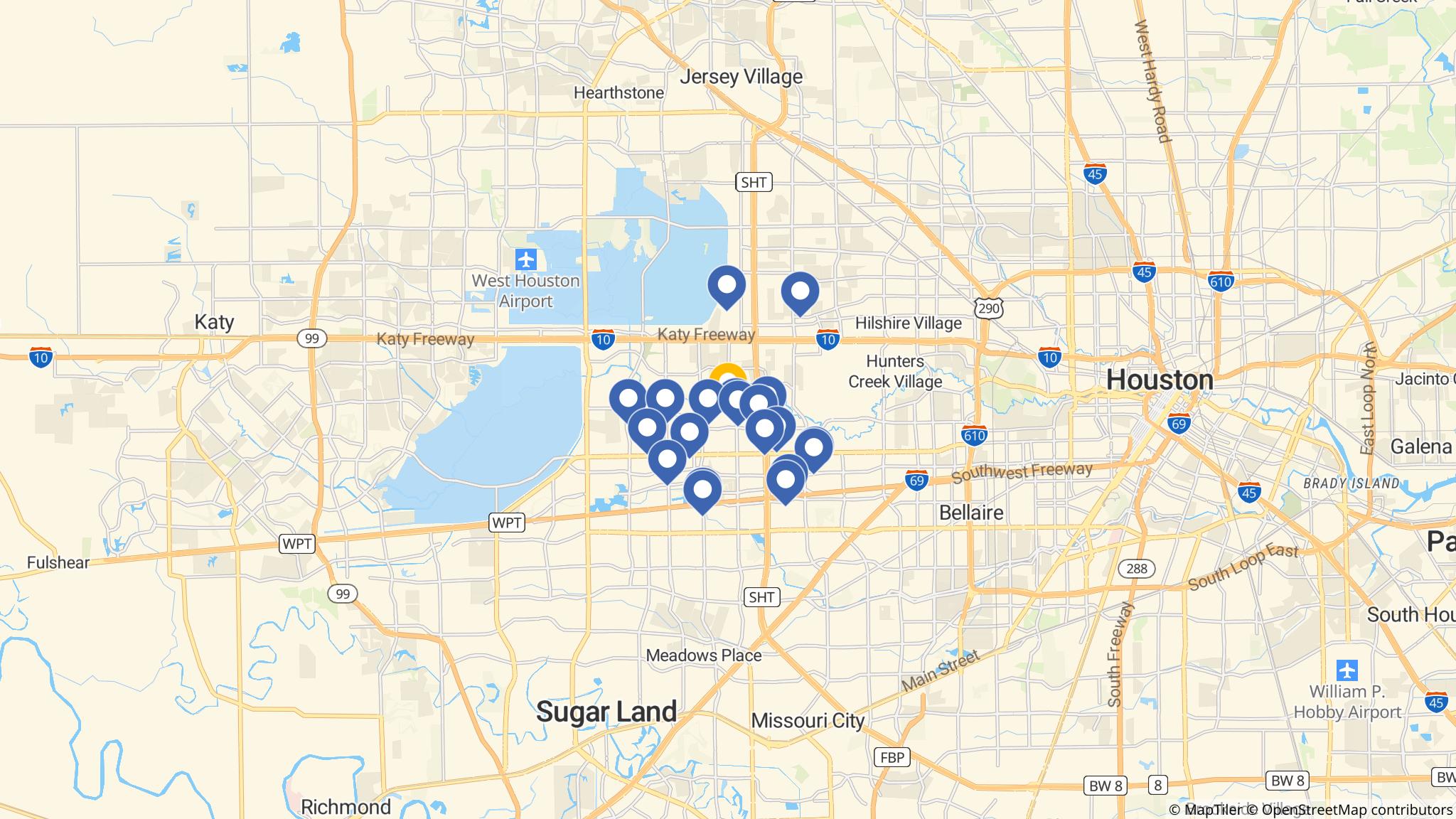 Street map of the ATM area