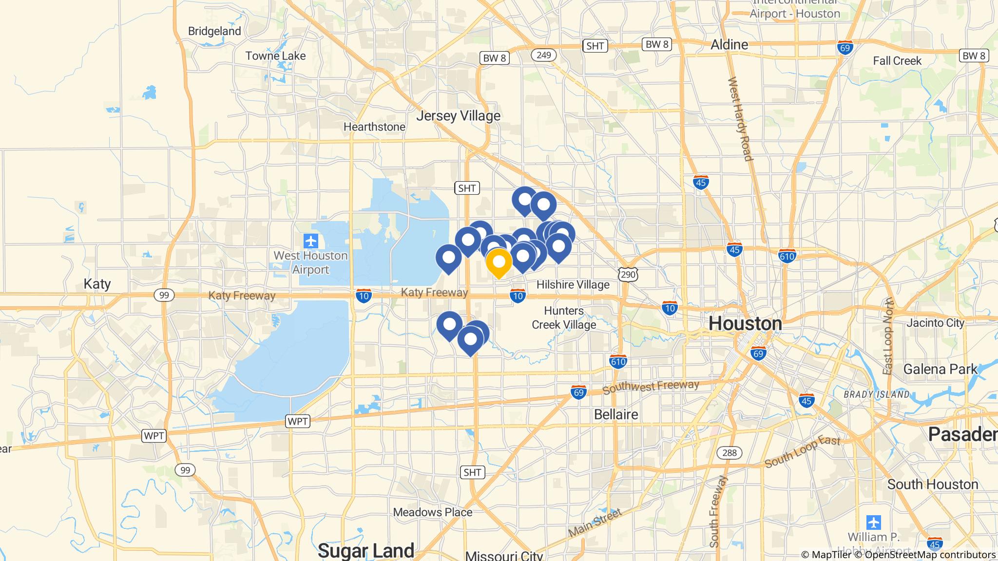 Street map of the ATM area
