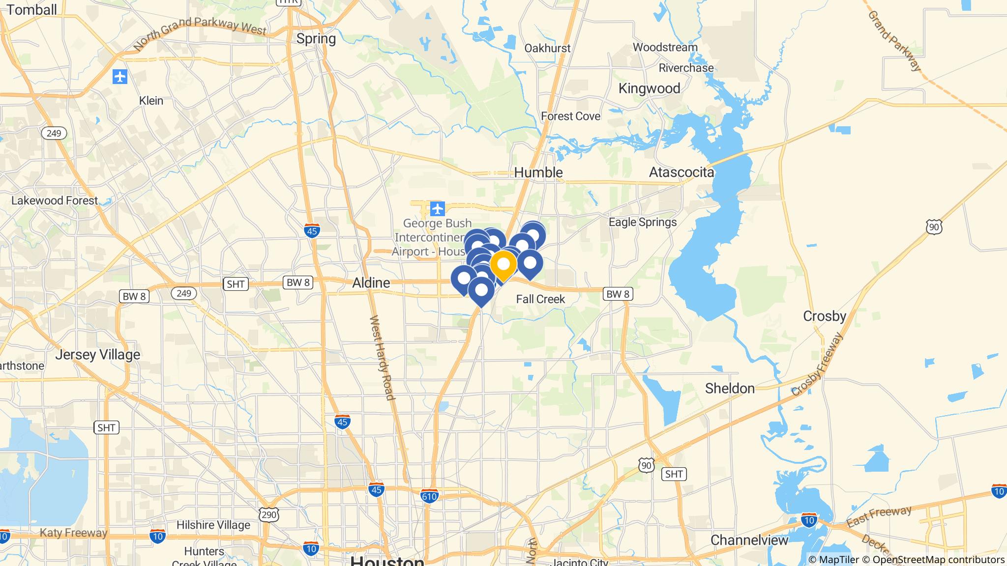 Street map of the ATM area