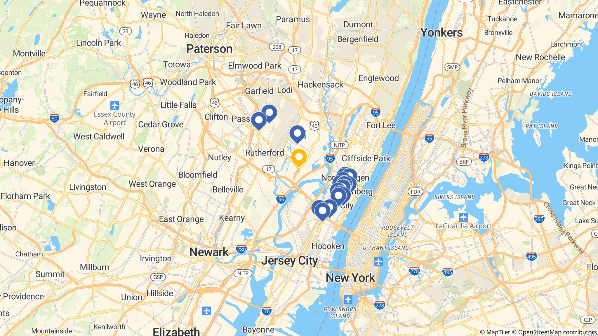 Street map of the ATM area