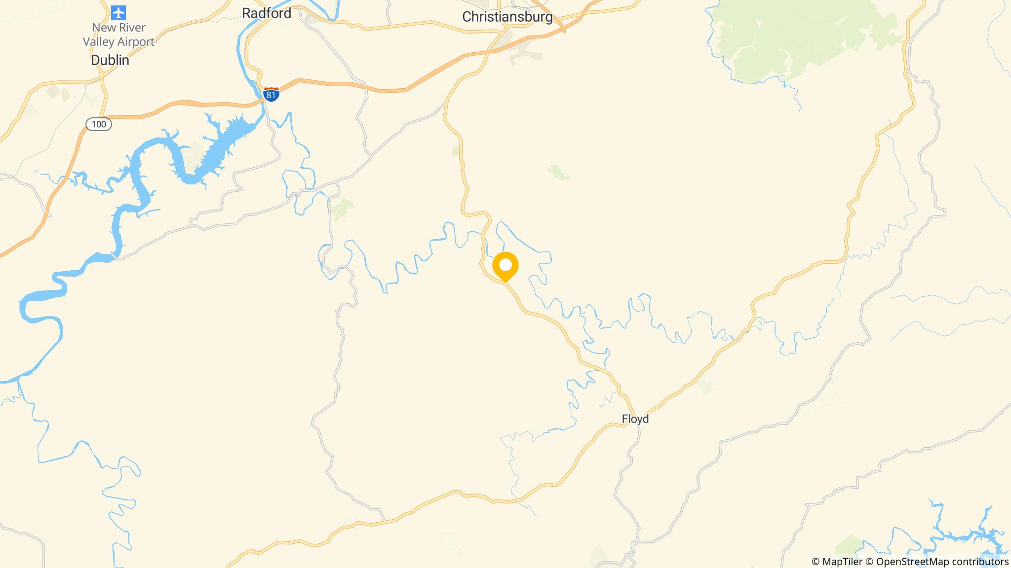 Street map of the ATM area