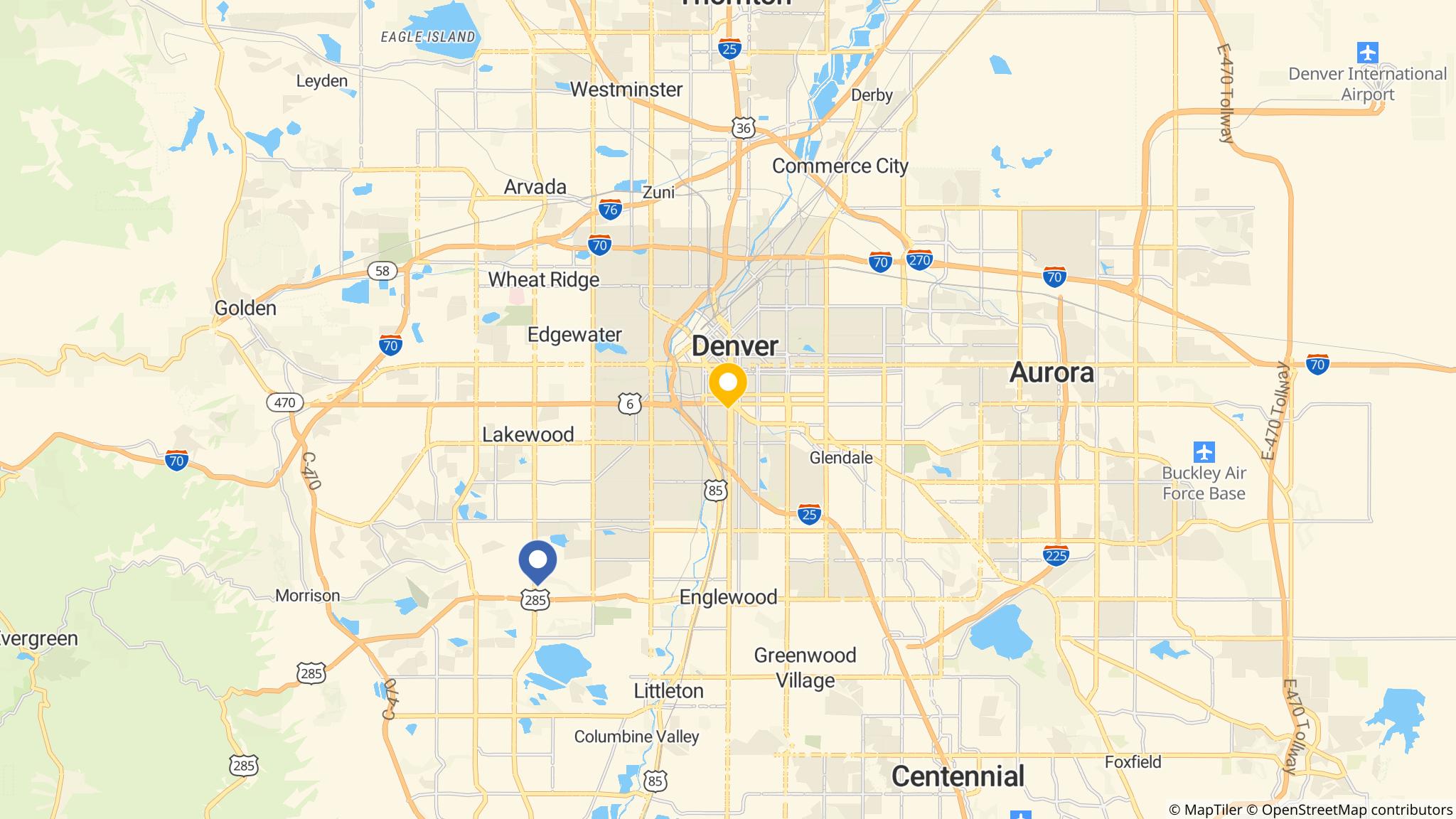 Street map of the ATM area