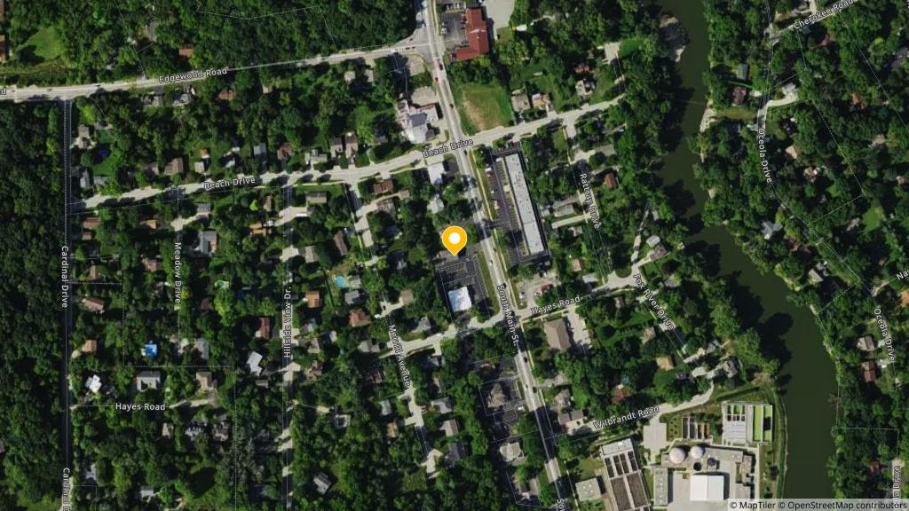 Satellite photo of the location