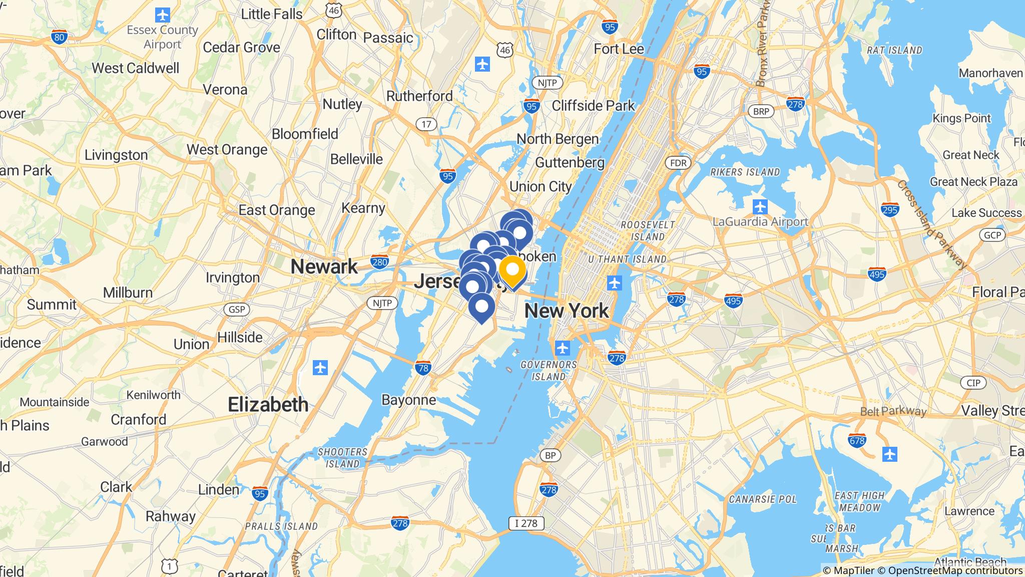 Street map of the ATM area