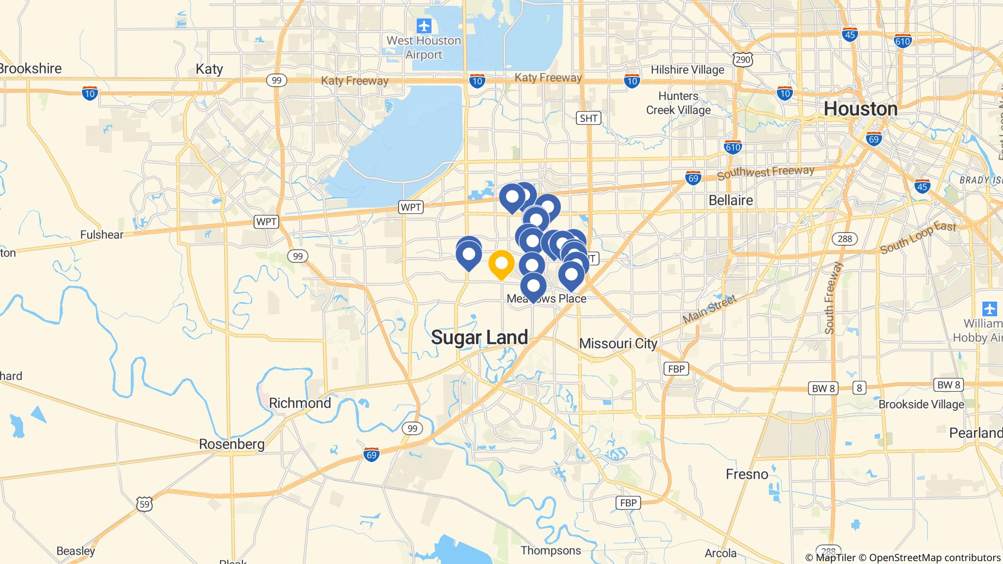 Street map of the ATM area
