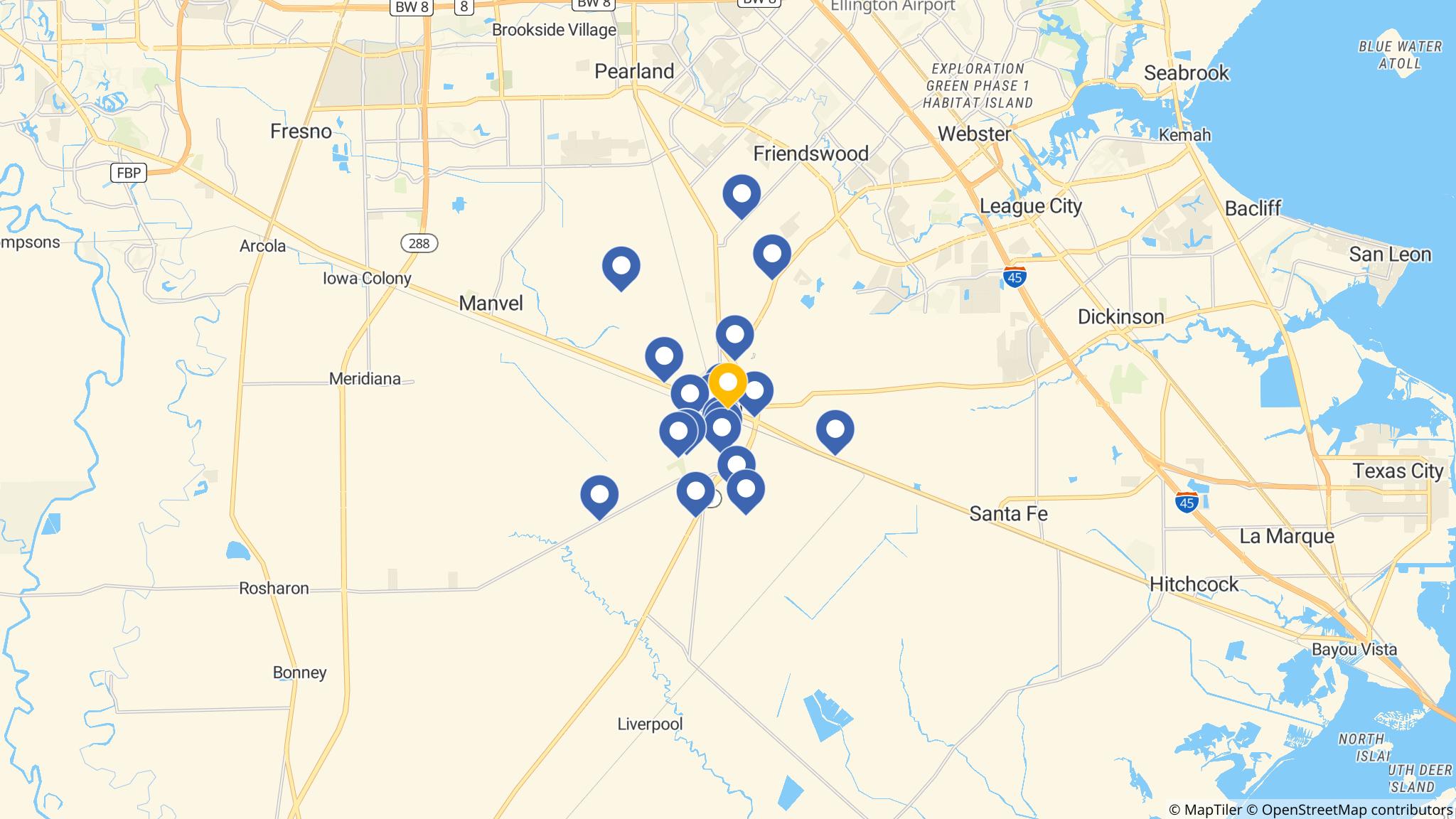 Street map of the ATM area