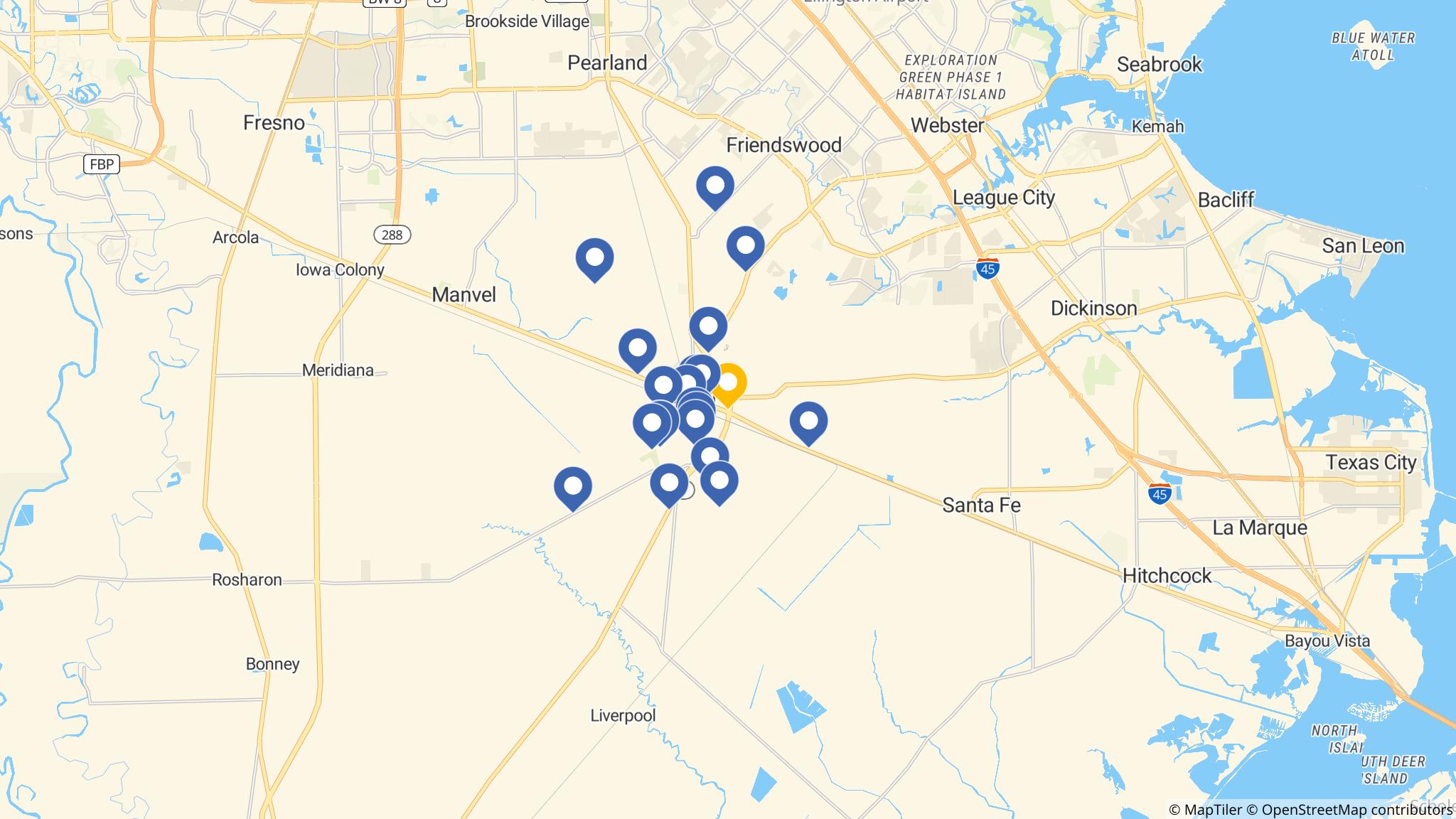 Street map of the ATM area