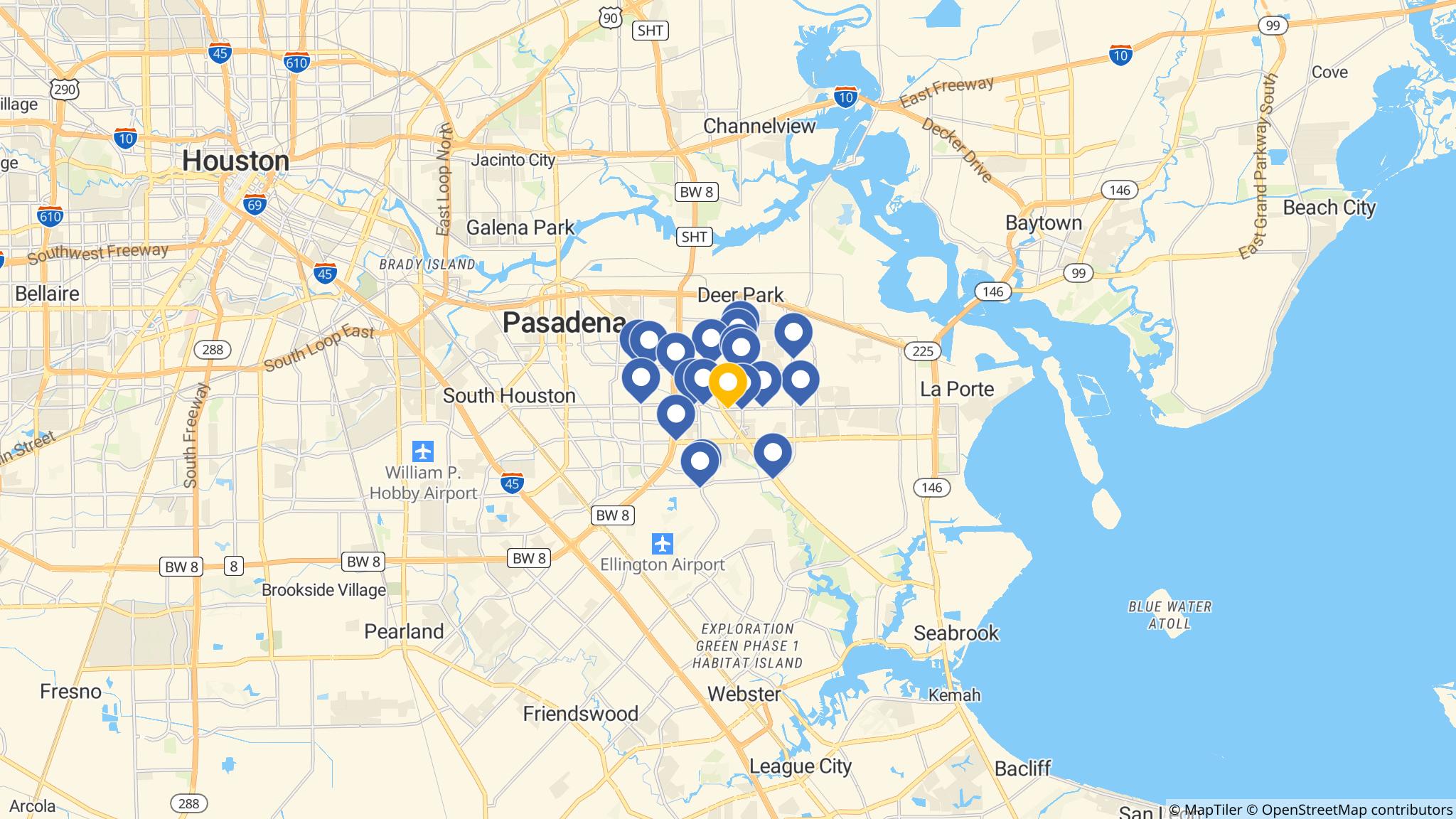 Street map of the ATM area
