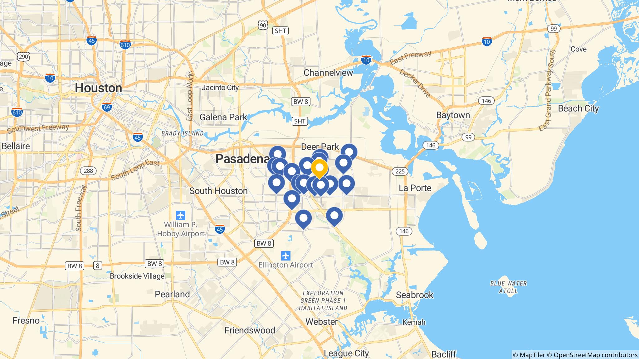 Street map of the ATM area