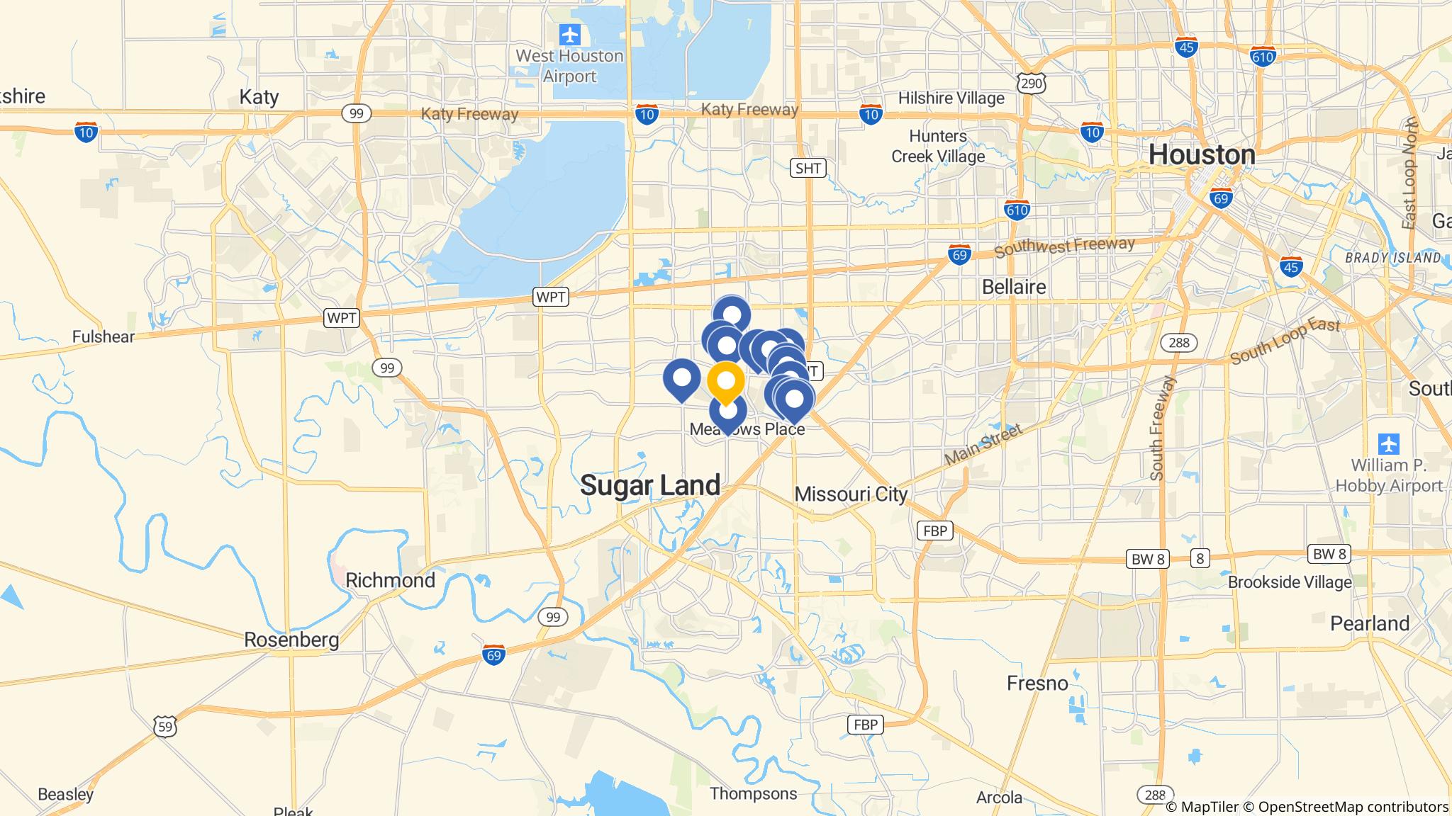 Street map of the ATM area