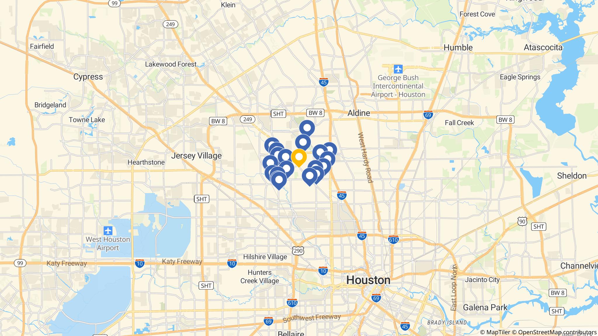 Street map of the ATM area