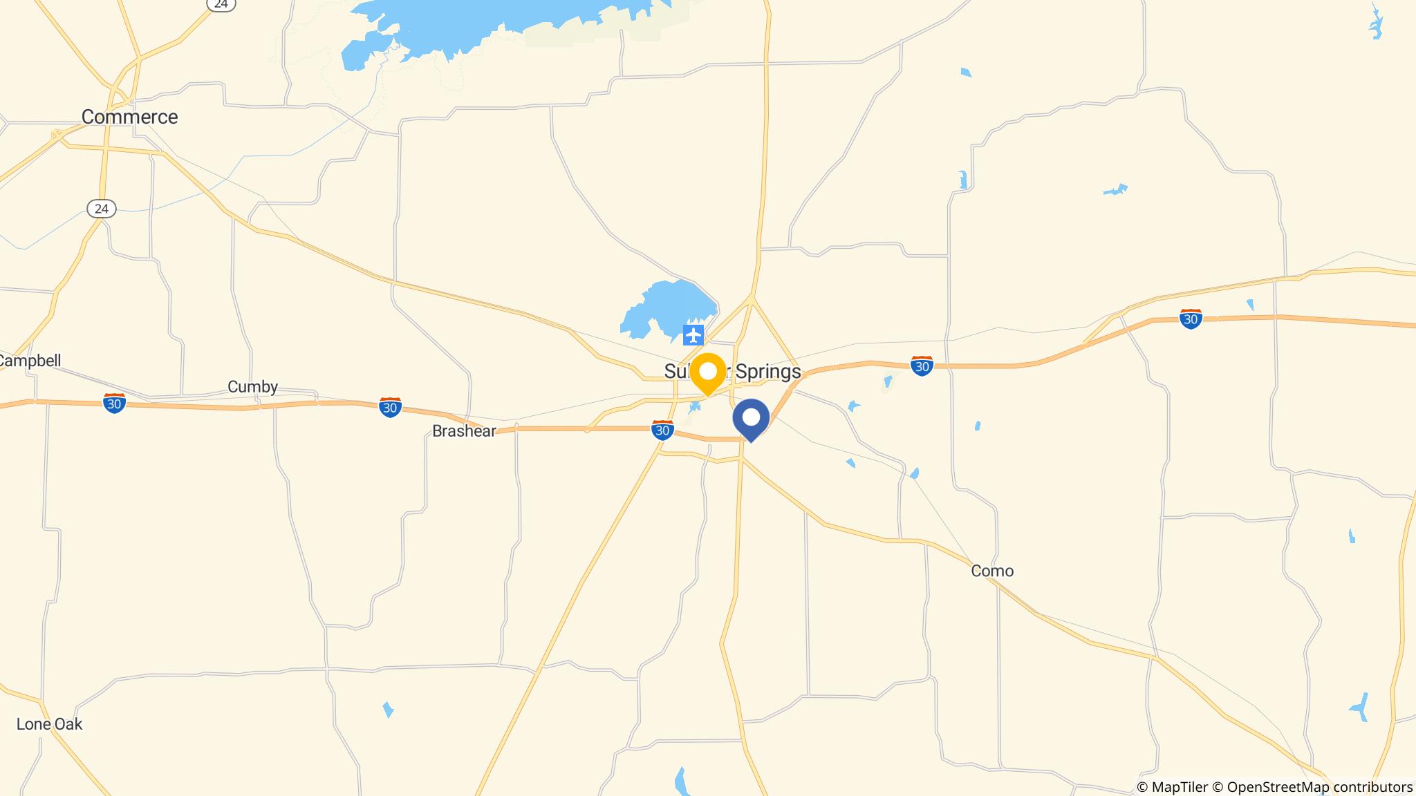 Street map of the ATM area