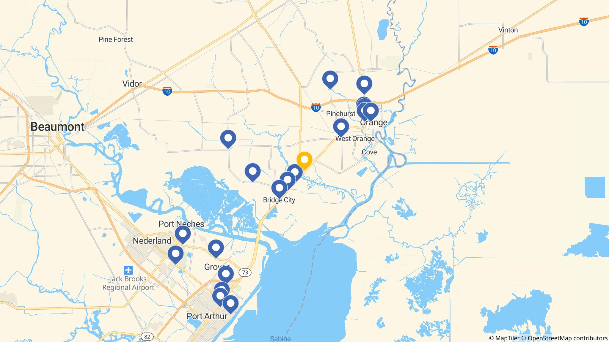 Street map of the ATM area