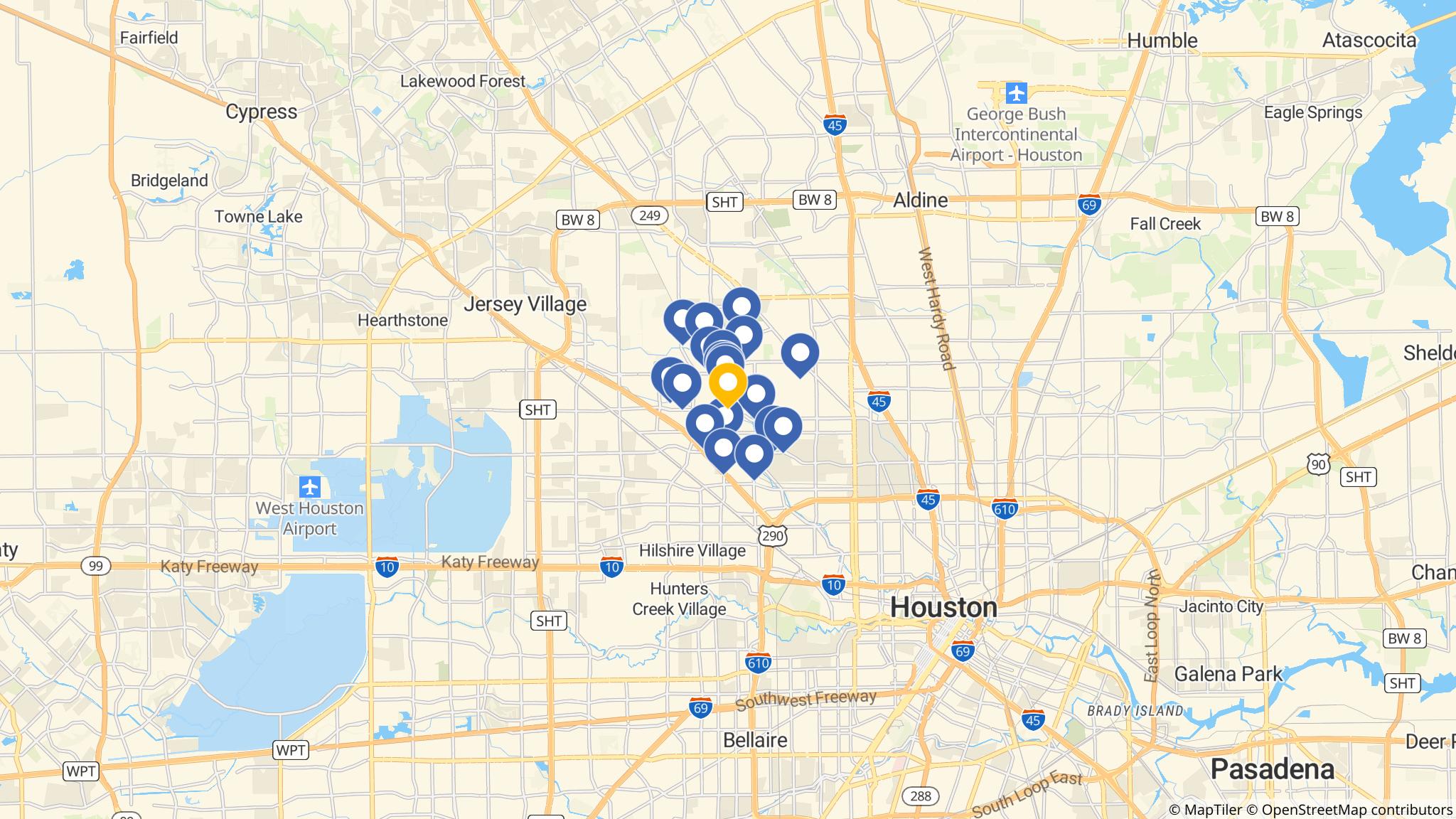 Street map of the ATM area