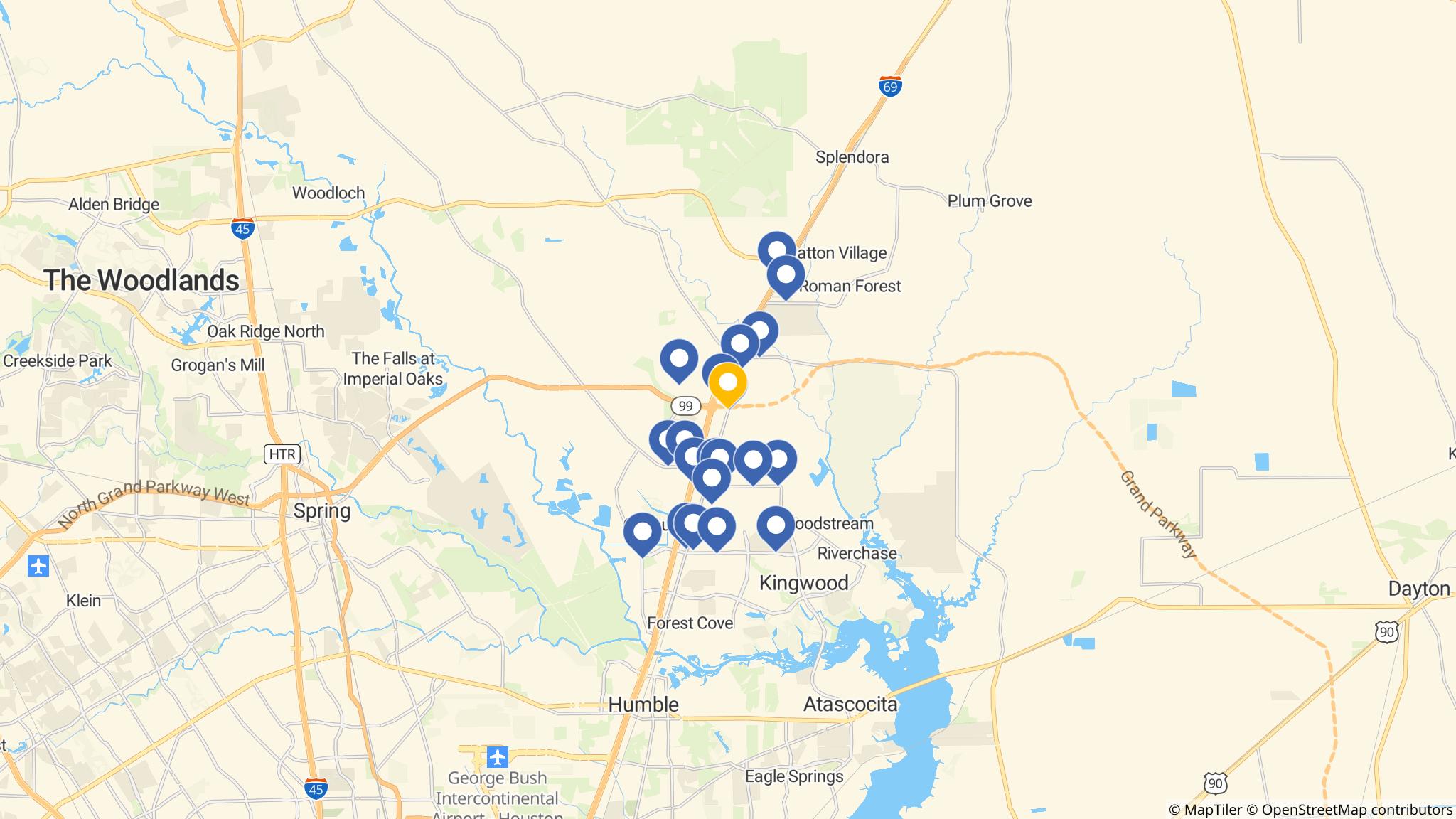 Street map of the ATM area