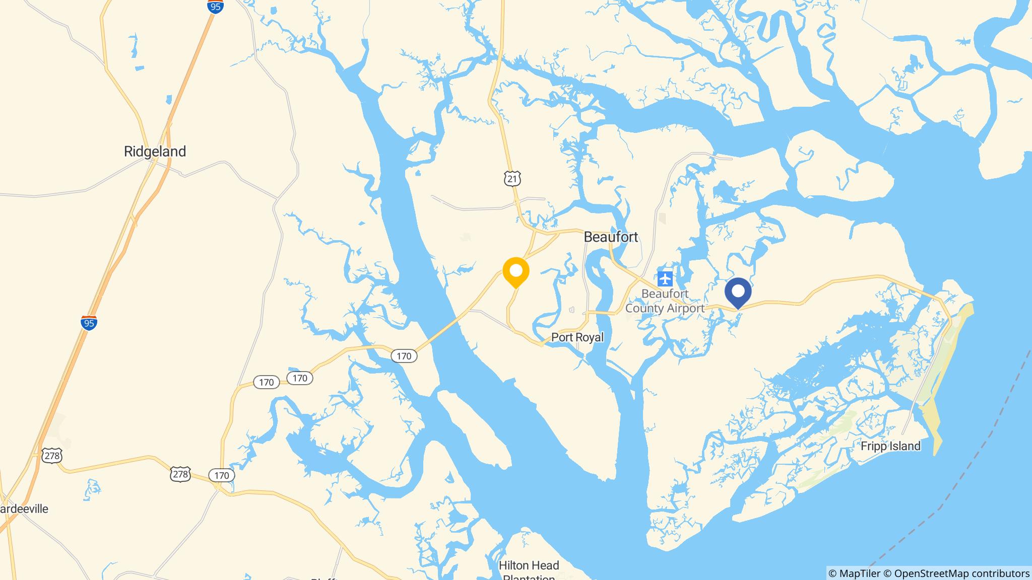 Street map of the ATM area