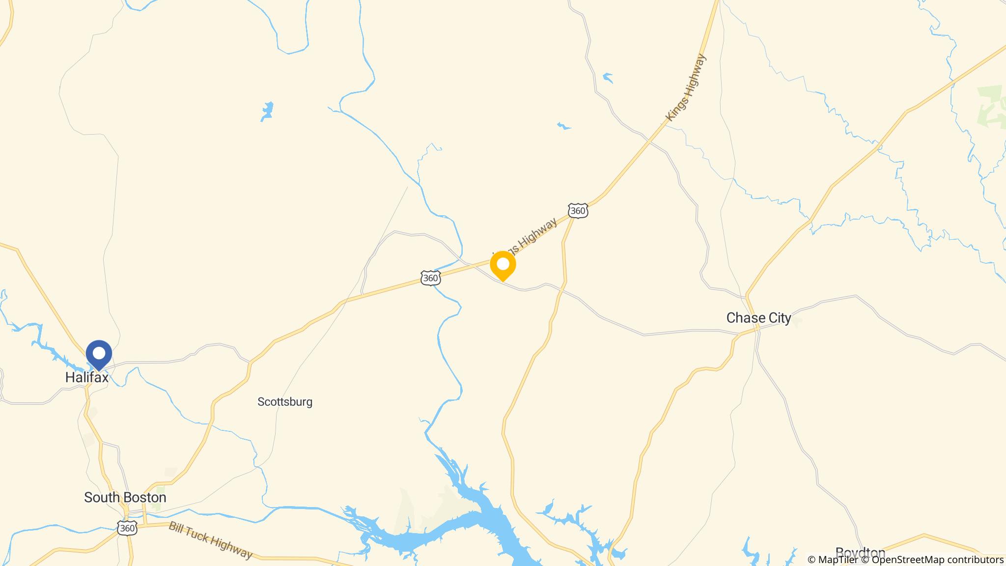 Street map of the ATM area