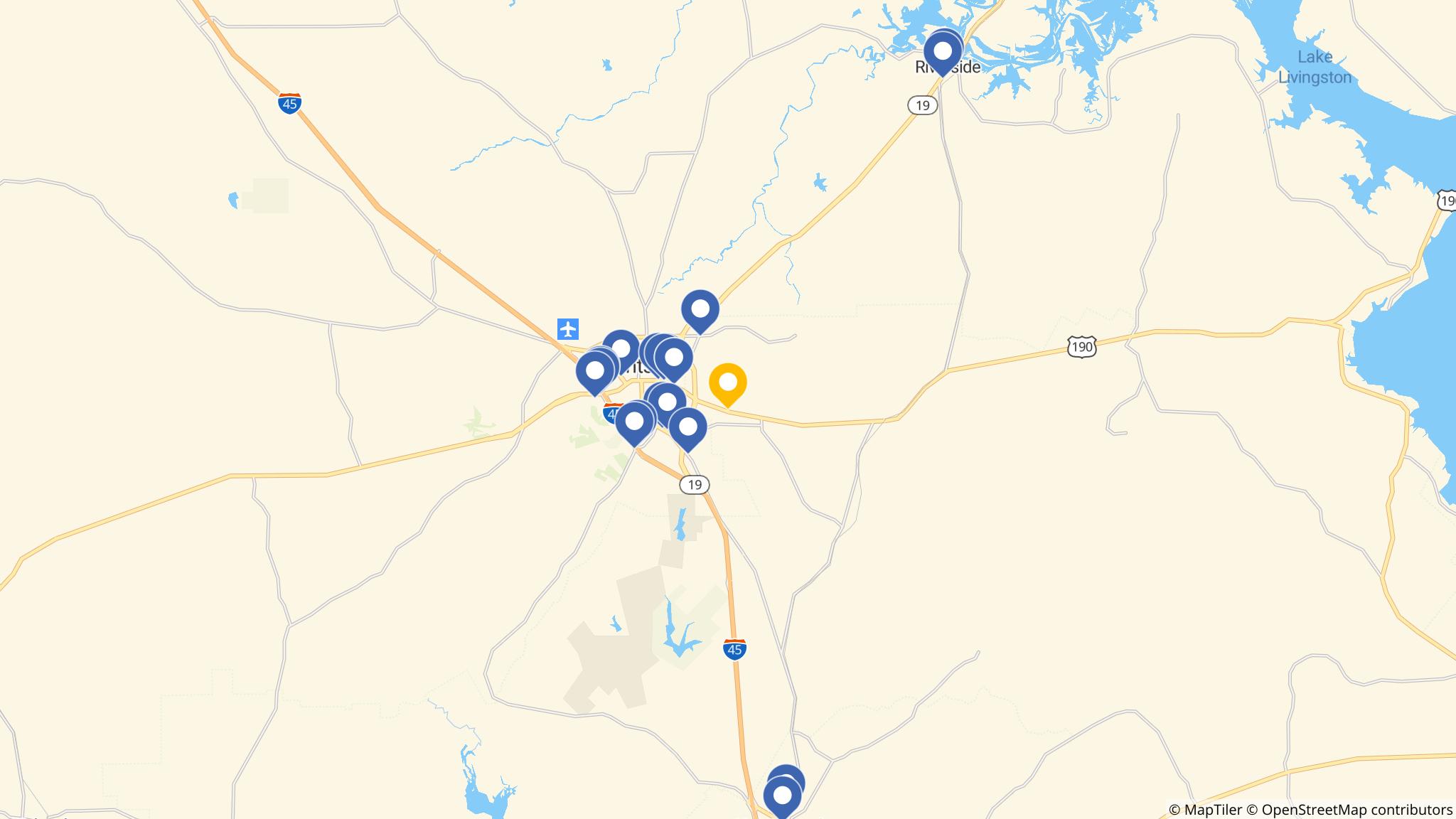 Street map of the ATM area