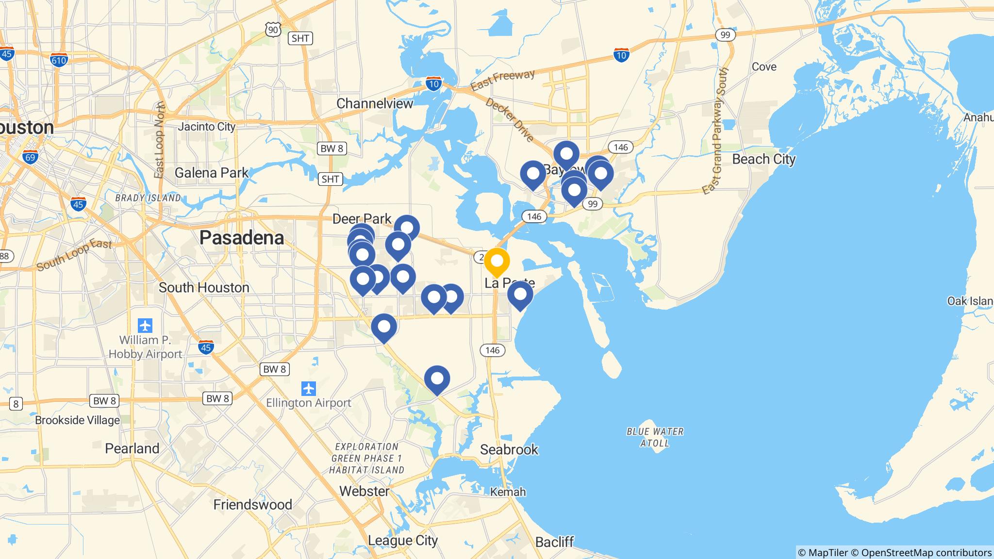 Street map of the ATM area