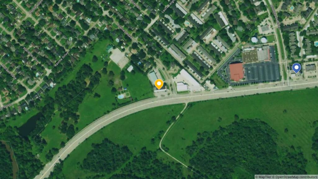 Satellite photo of the location