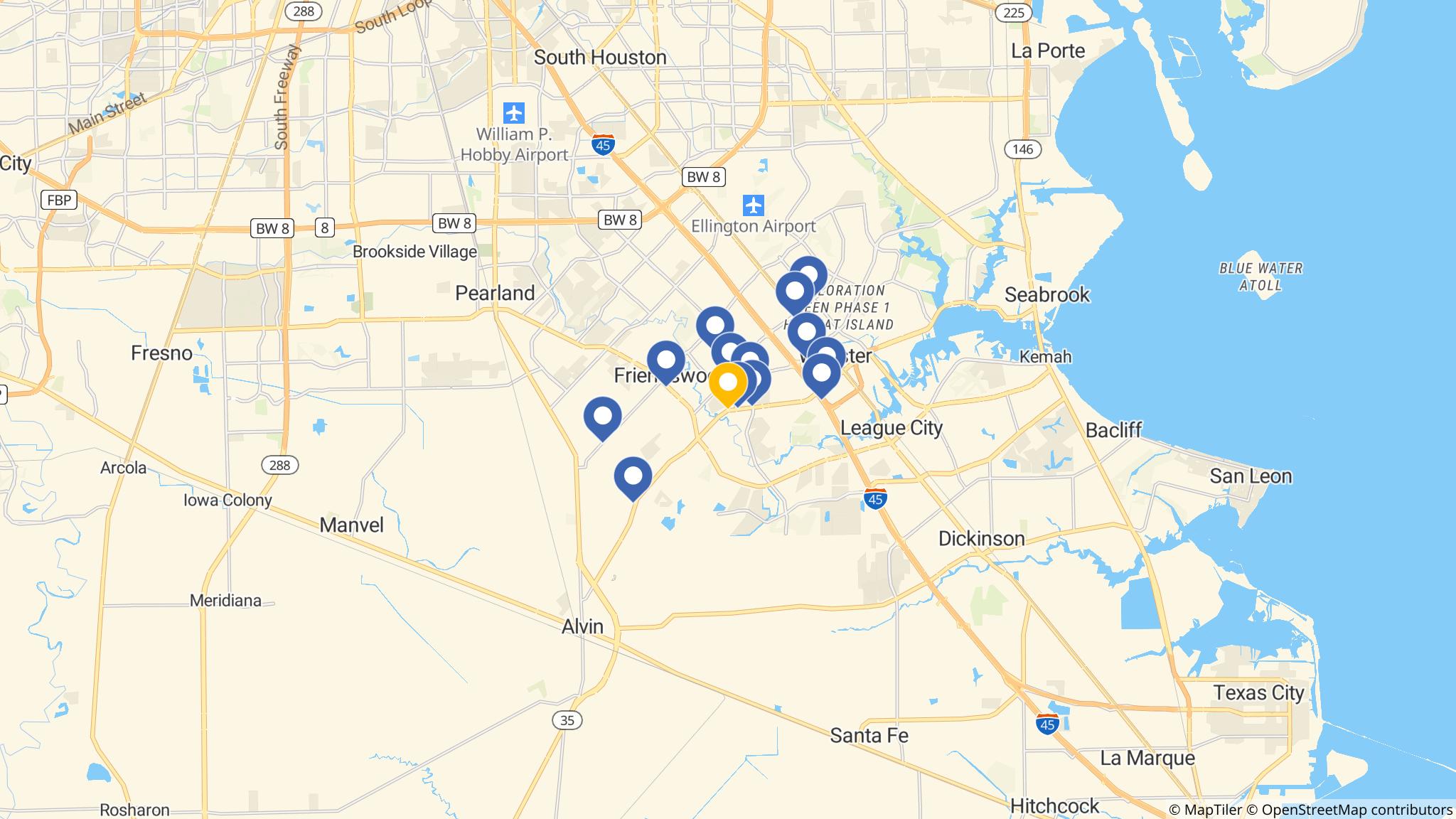 Street map of the ATM area