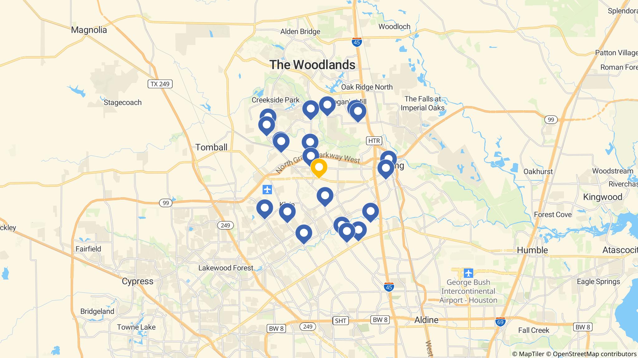 Street map of the ATM area