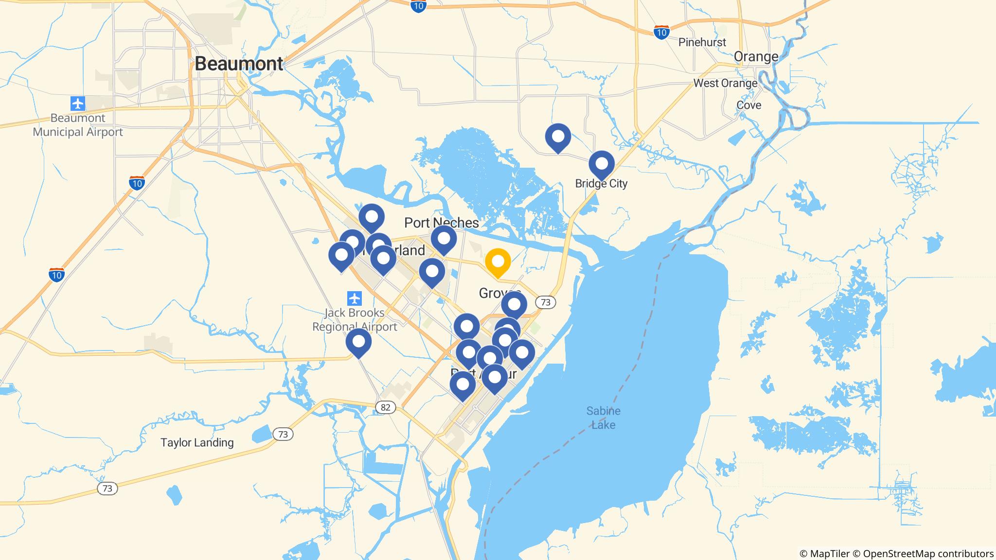 Street map of the ATM area