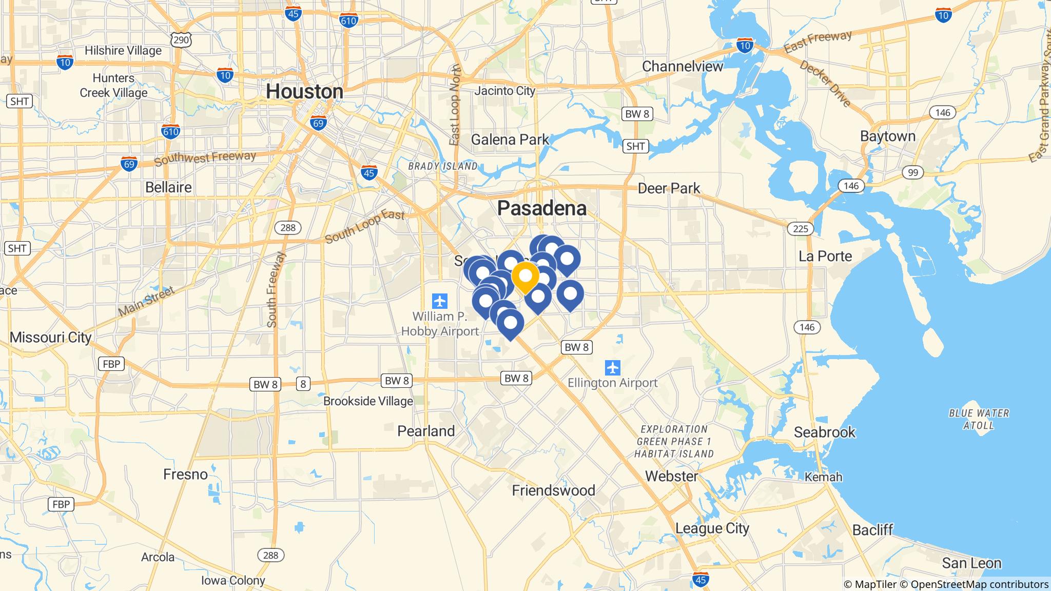 Street map of the ATM area