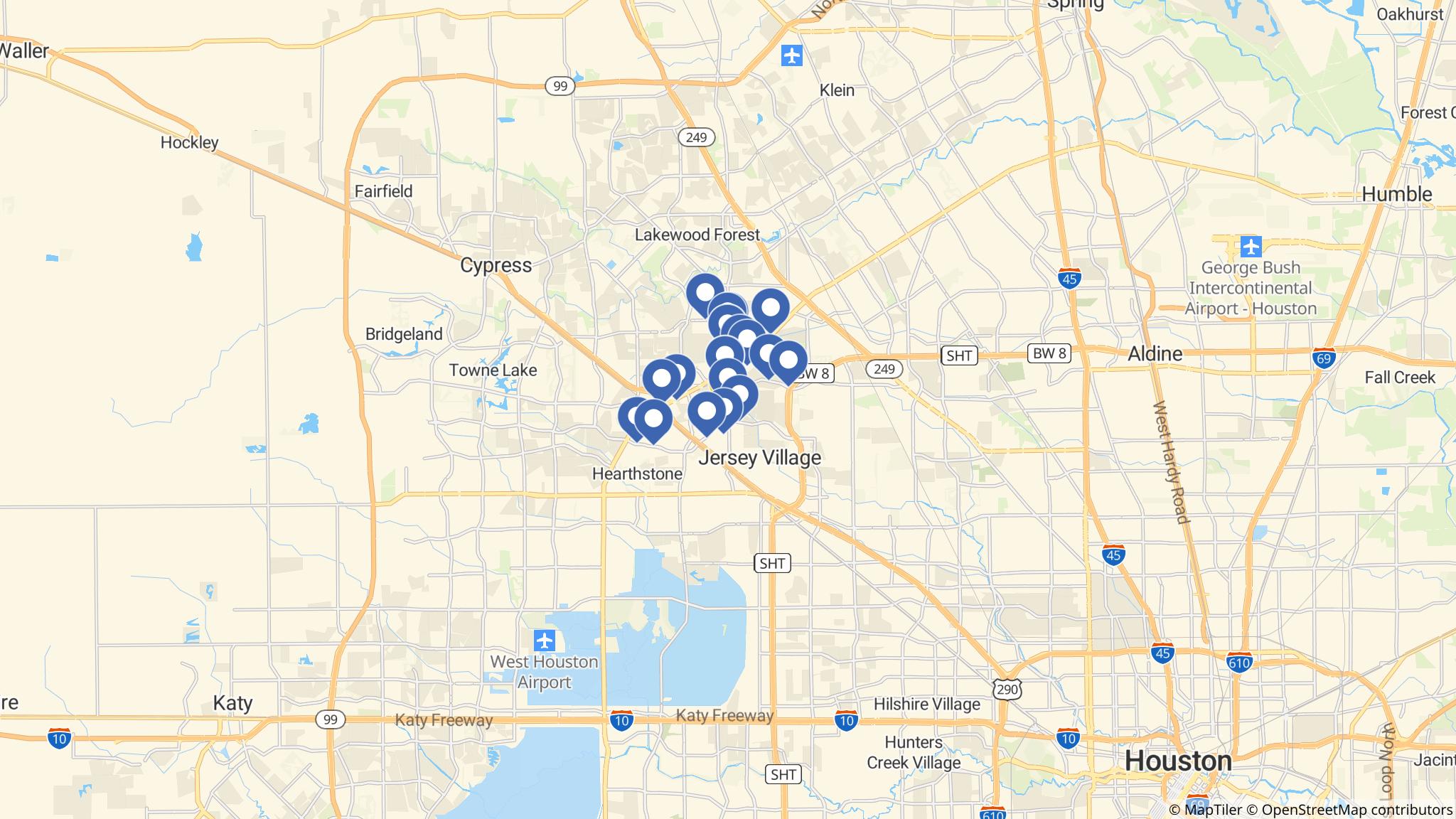 Street map of the ATM area