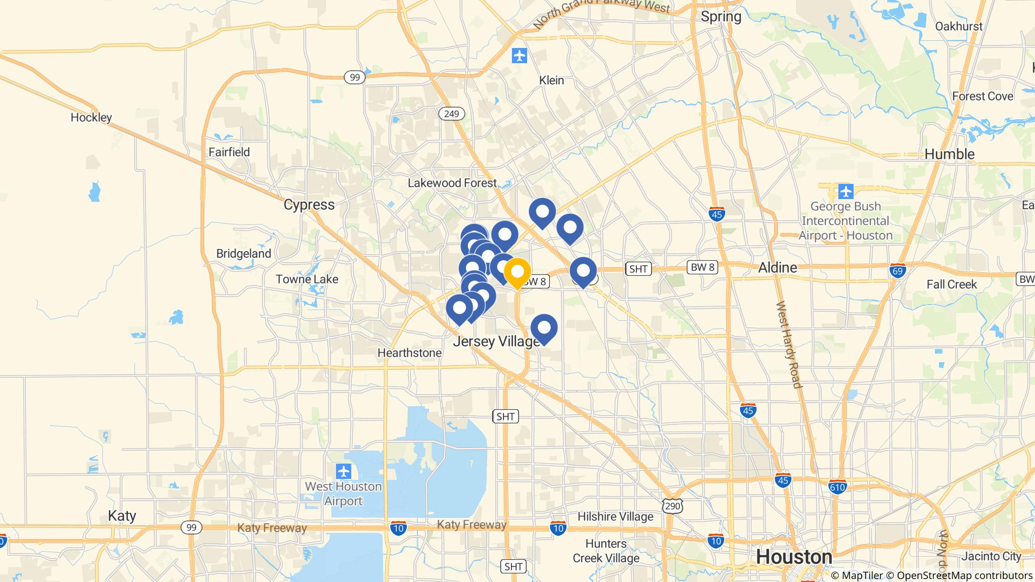 Street map of the ATM area