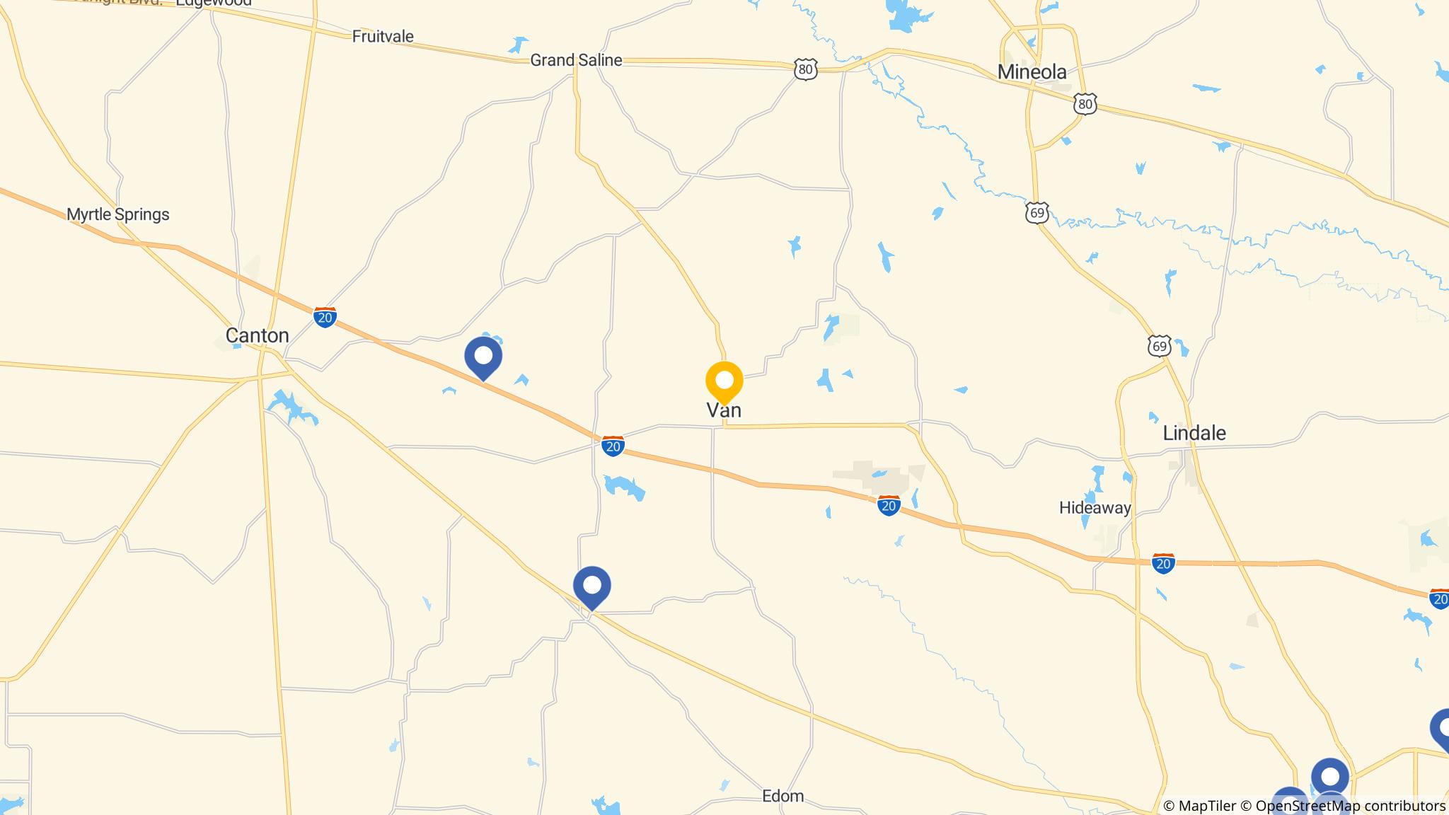 Street map of the ATM area