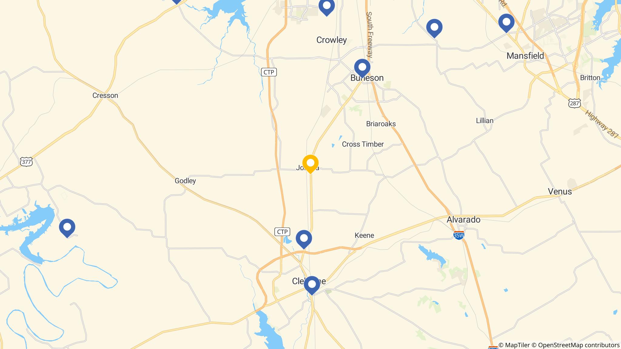 Street map of the ATM area
